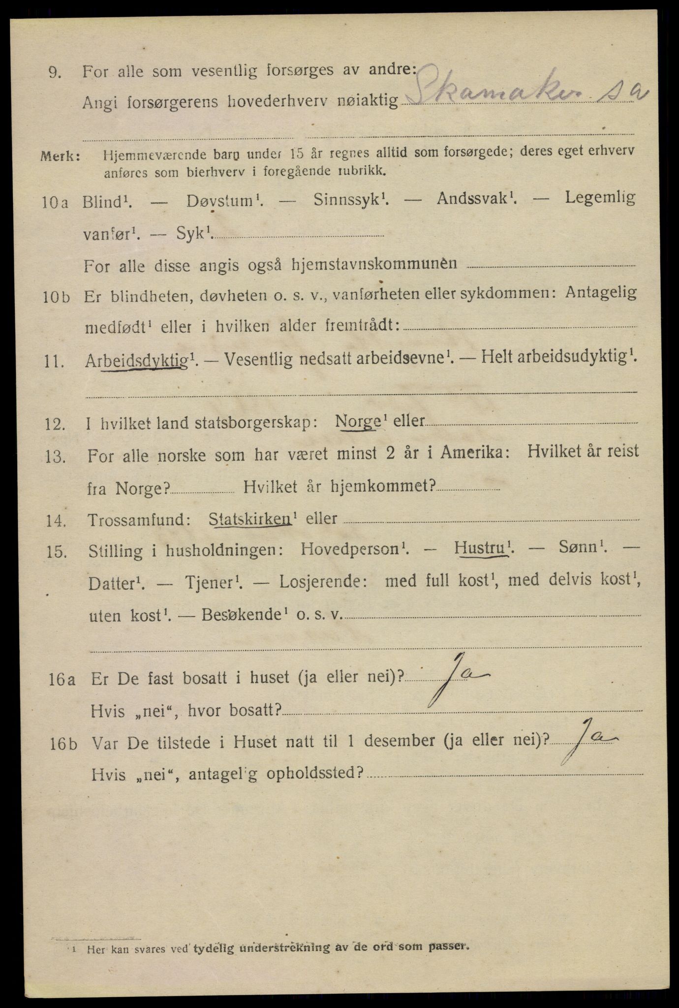 SAKO, 1920 census for Drammen, 1920, p. 45208