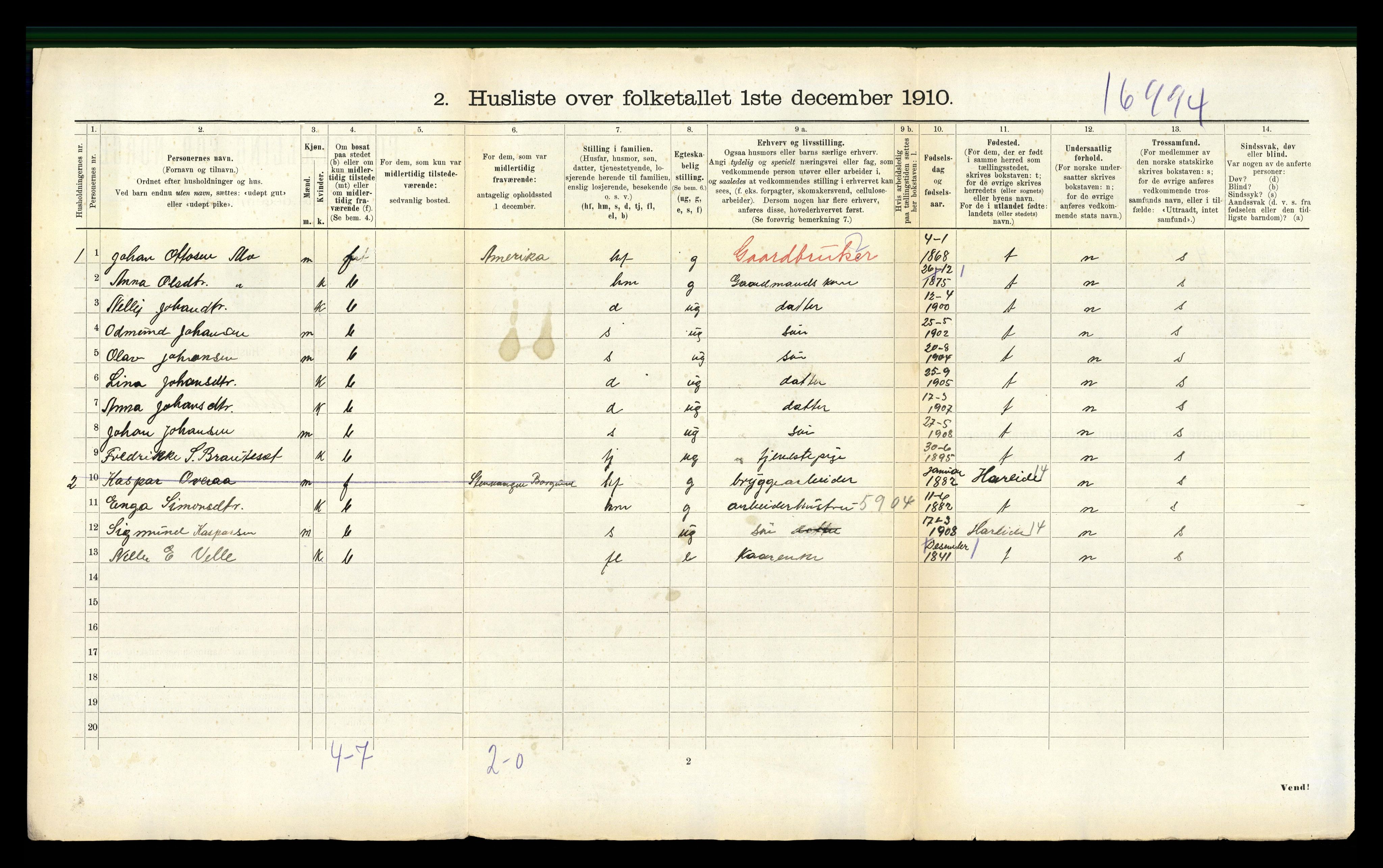 RA, 1910 census for Ørsta, 1910, p. 431