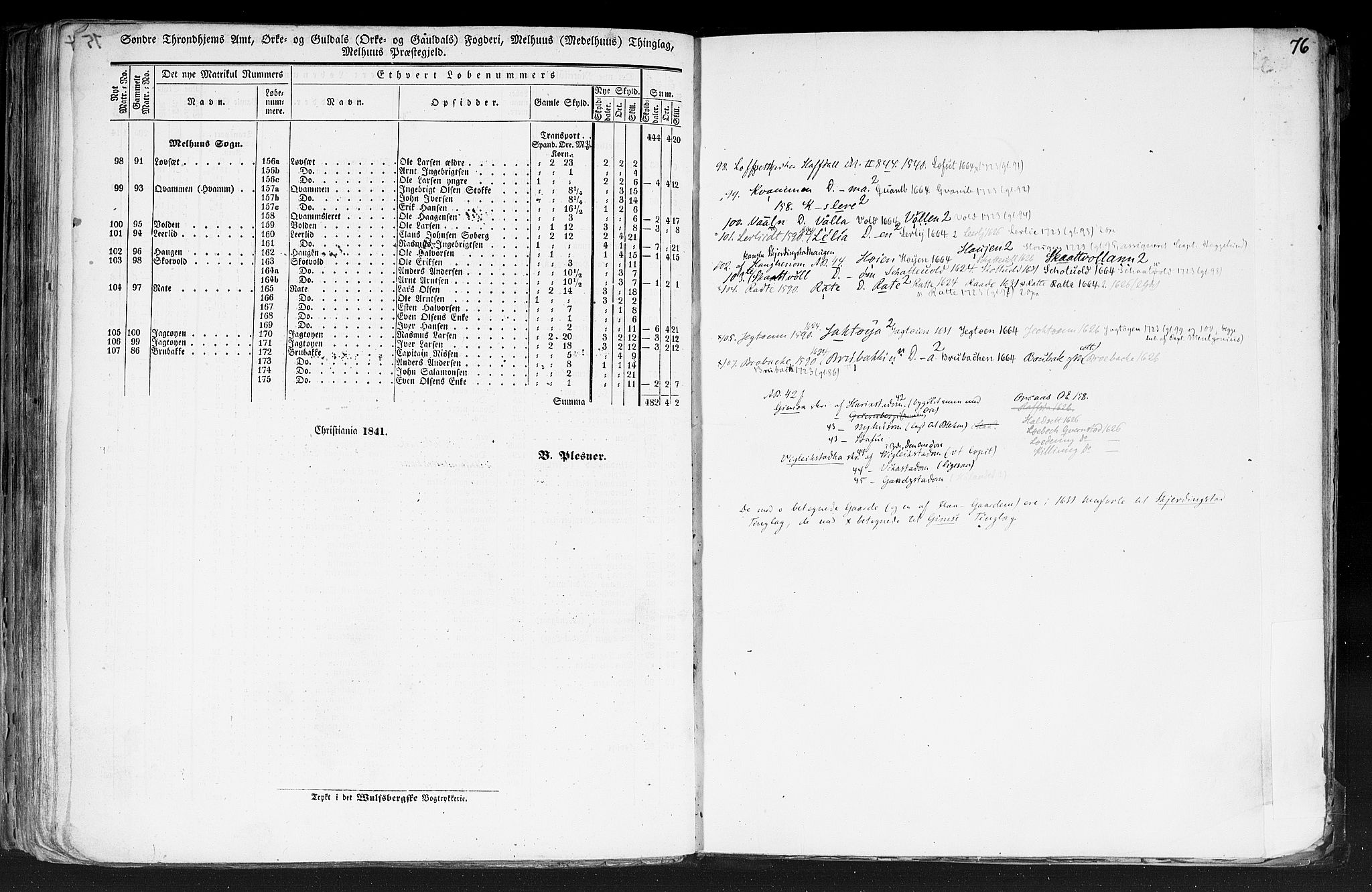 Rygh, AV/RA-PA-0034/F/Fb/L0014: Matrikkelen for 1838 - Søndre Trondhjems amt (Sør-Trøndelag fylke), 1838, p. 75b