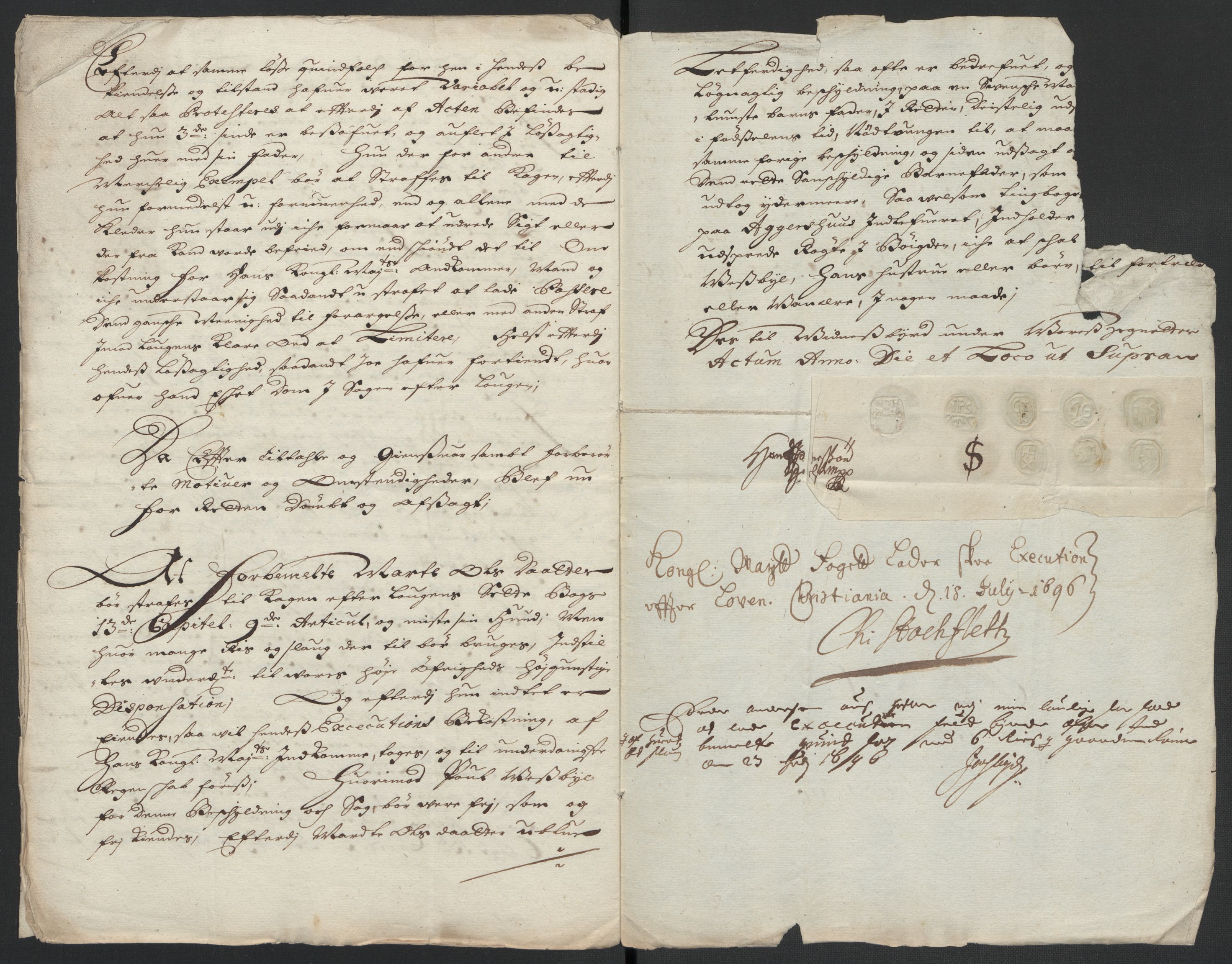 Rentekammeret inntil 1814, Reviderte regnskaper, Fogderegnskap, RA/EA-4092/R13/L0834: Fogderegnskap Solør, Odal og Østerdal, 1696, p. 362