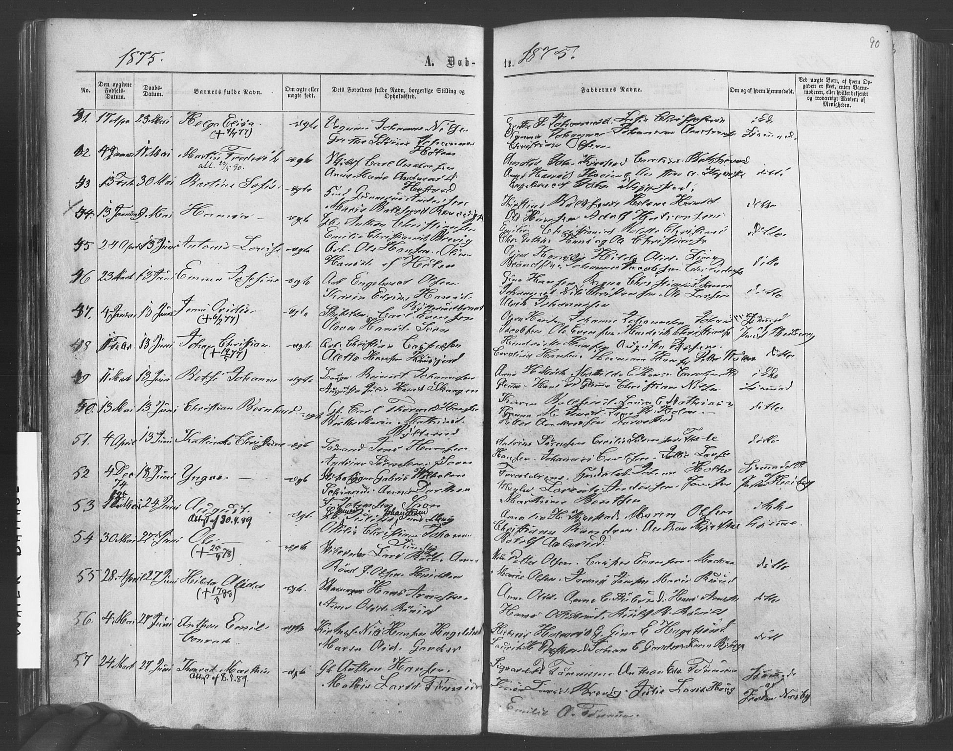 Vestby prestekontor Kirkebøker, AV/SAO-A-10893/F/Fa/L0008: Parish register (official) no. I 8, 1863-1877, p. 90