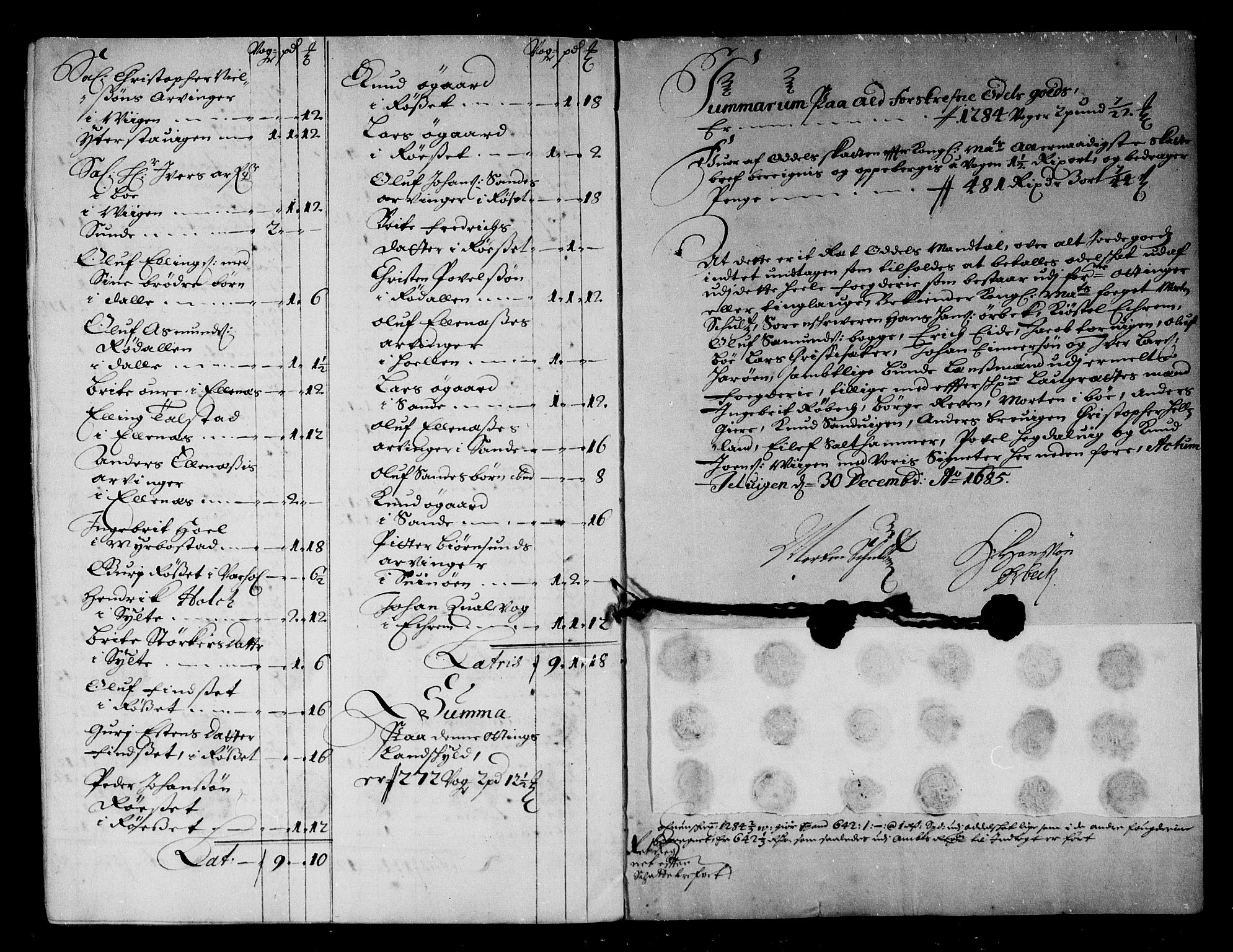 Rentekammeret inntil 1814, Reviderte regnskaper, Stiftamtstueregnskaper, Trondheim stiftamt og Nordland amt, AV/RA-EA-6044/R/Rg/L0081: Trondheim stiftamt og Nordland amt, 1685