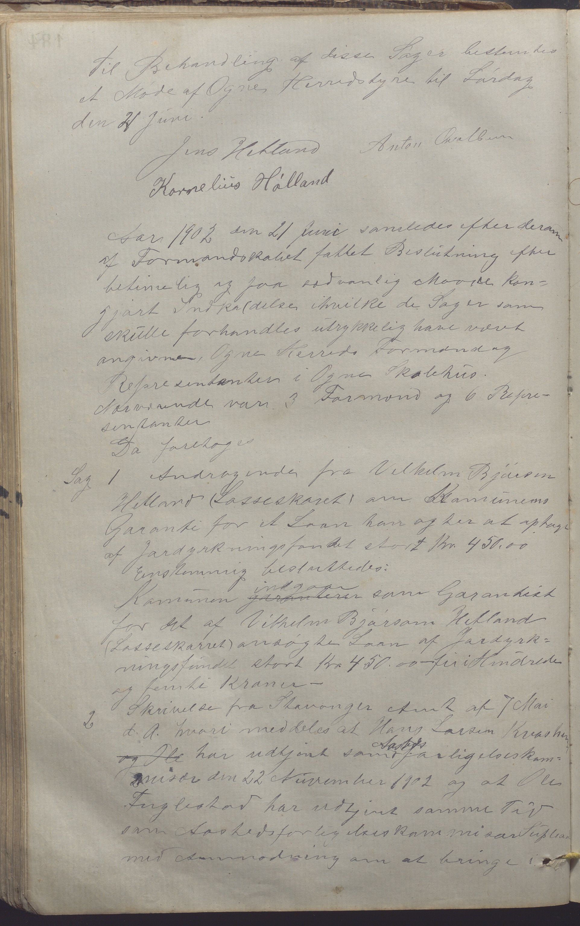 Ogna kommune- Formannskapet, IKAR/K-100909/A/L0002: Møtebok, 1880-1910, p. 184b