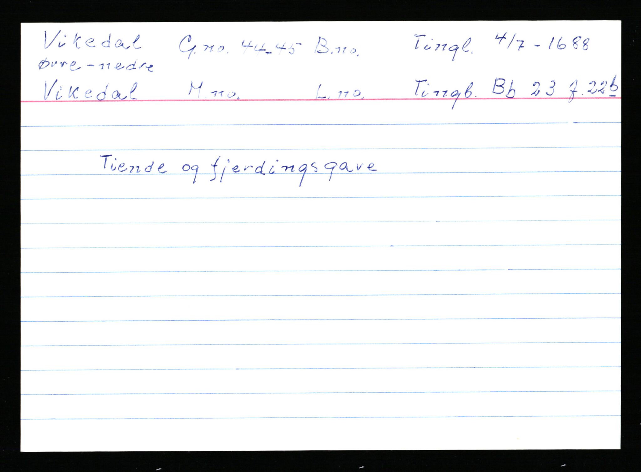 Statsarkivet i Stavanger, AV/SAST-A-101971/03/Y/Ym/L0067: Åstedskort sortert etter gårdsnavn: Vik - Vold, 1600-1950, p. 103