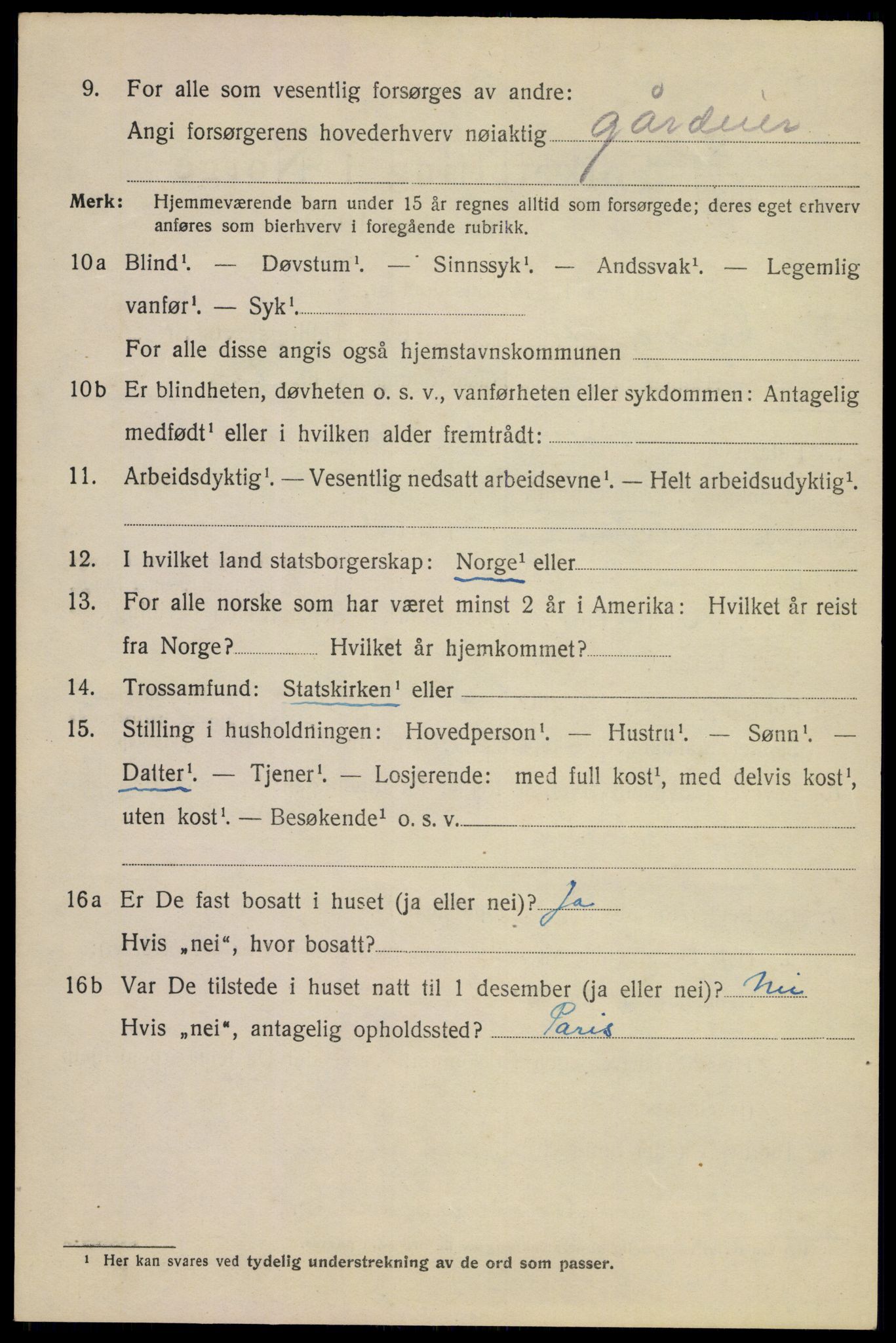 SAKO, 1920 census for Sandefjord, 1920, p. 12745