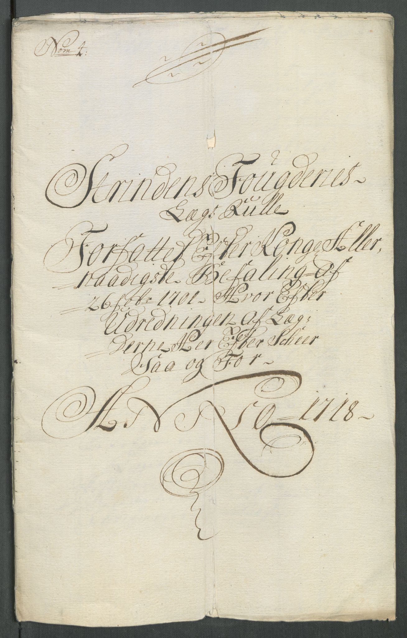 Rentekammeret inntil 1814, Reviderte regnskaper, Fogderegnskap, AV/RA-EA-4092/R61/L4116: Fogderegnskap Strinda og Selbu, 1717-1718, p. 355