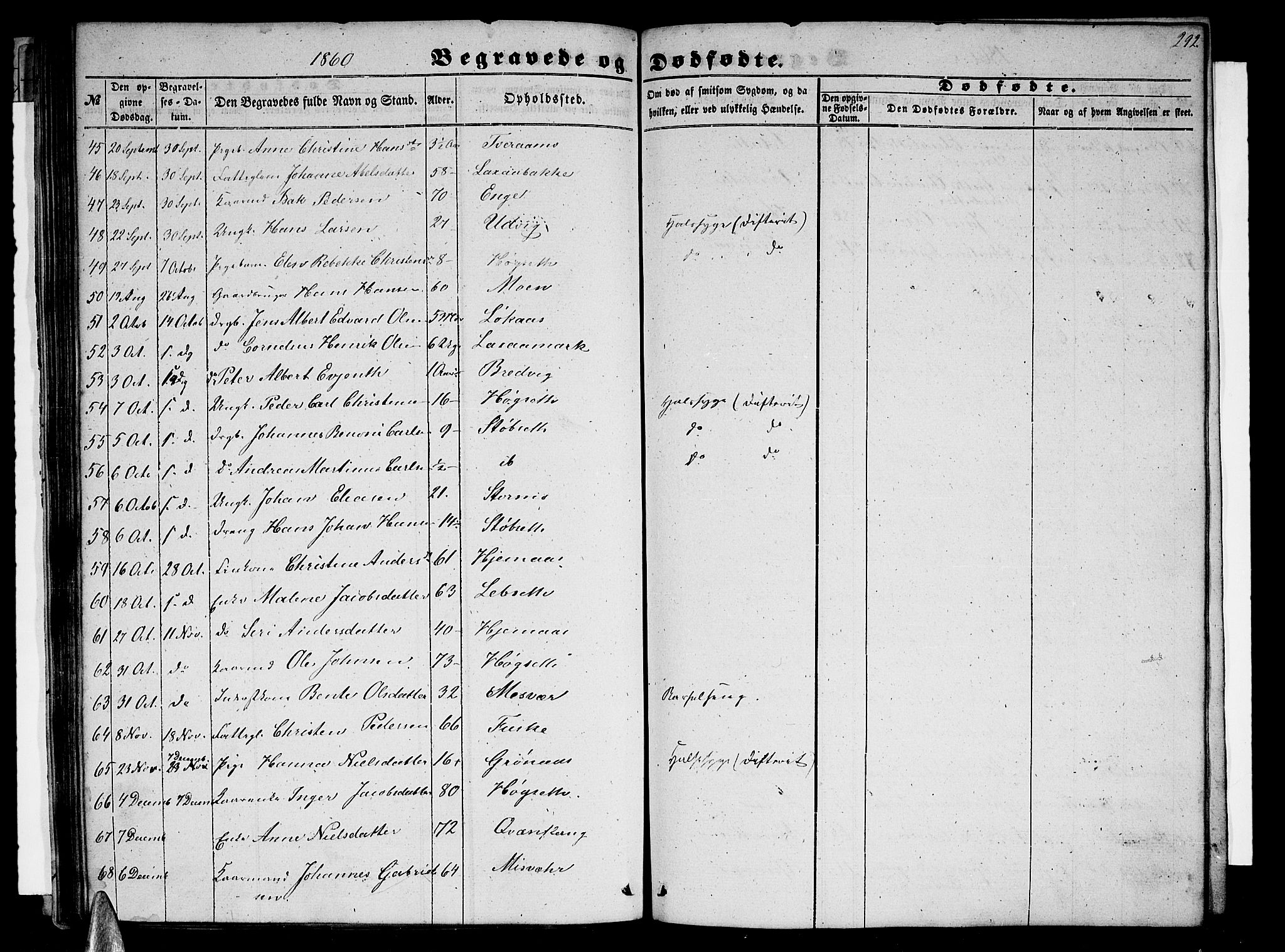 Ministerialprotokoller, klokkerbøker og fødselsregistre - Nordland, AV/SAT-A-1459/852/L0753: Parish register (copy) no. 852C04, 1856-1877, p. 292