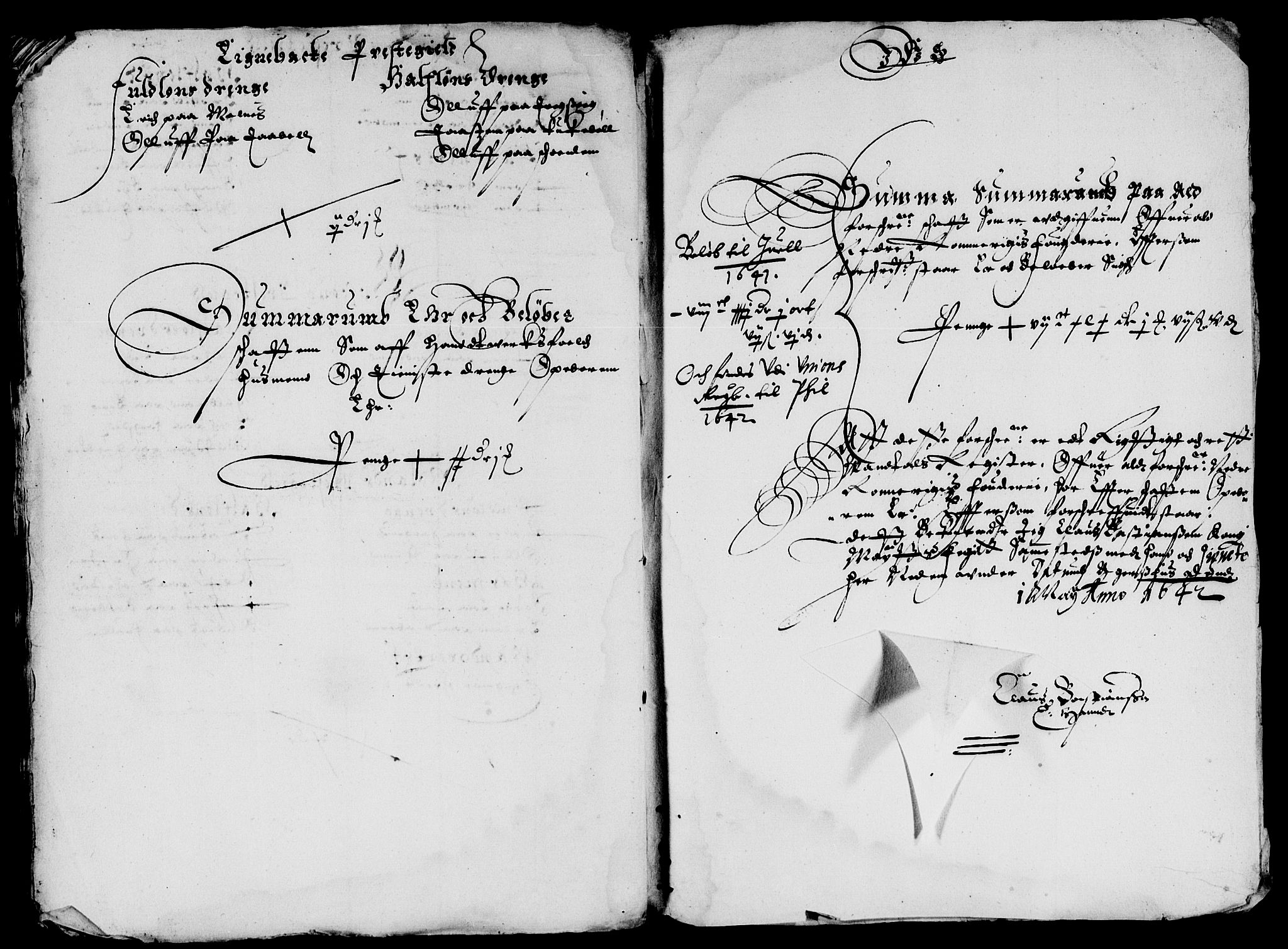 Rentekammeret inntil 1814, Reviderte regnskaper, Lensregnskaper, AV/RA-EA-5023/R/Rb/Rba/L0159: Akershus len, 1641-1642