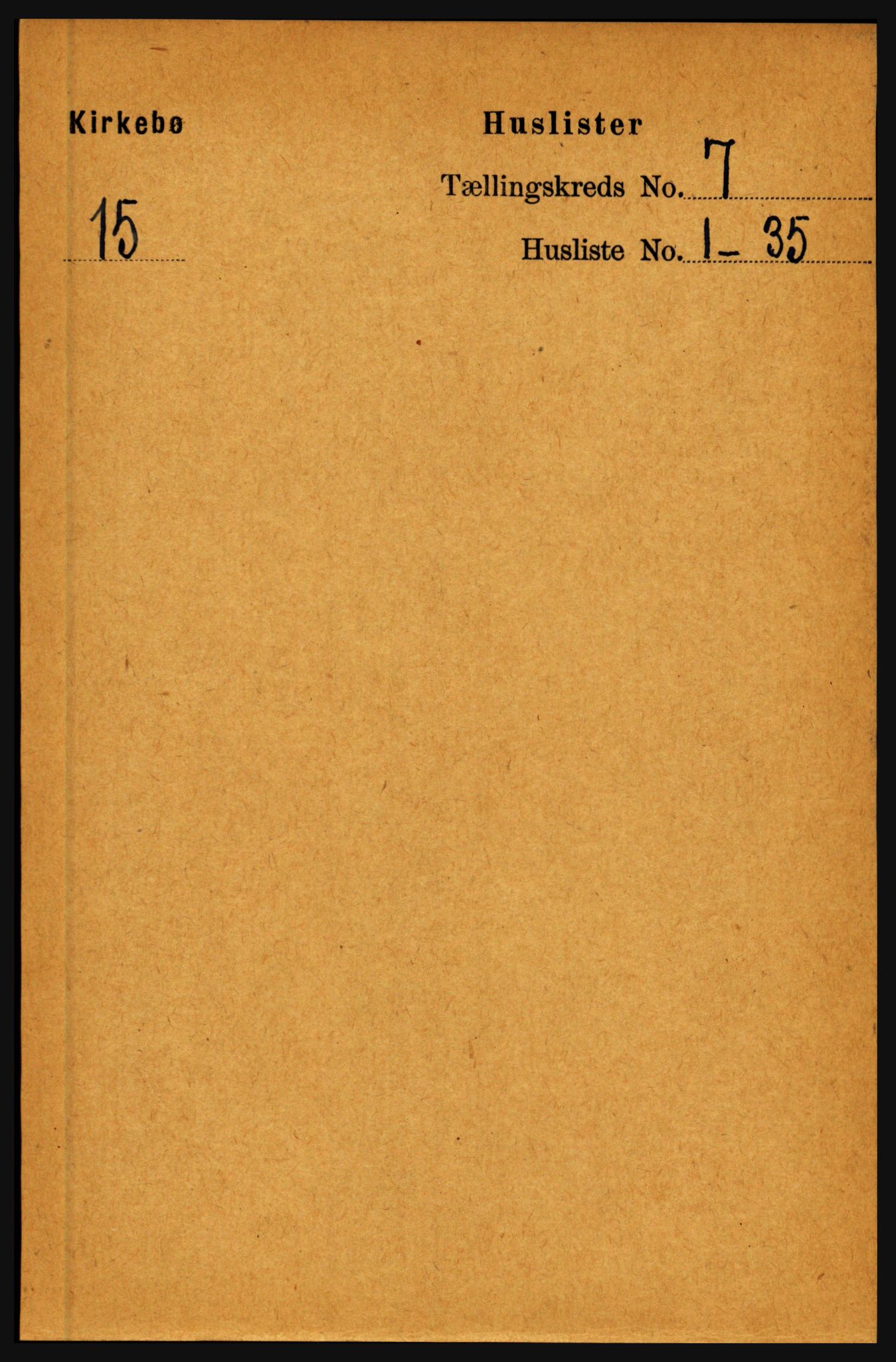 RA, 1891 census for 1416 Kyrkjebø, 1891, p. 1805
