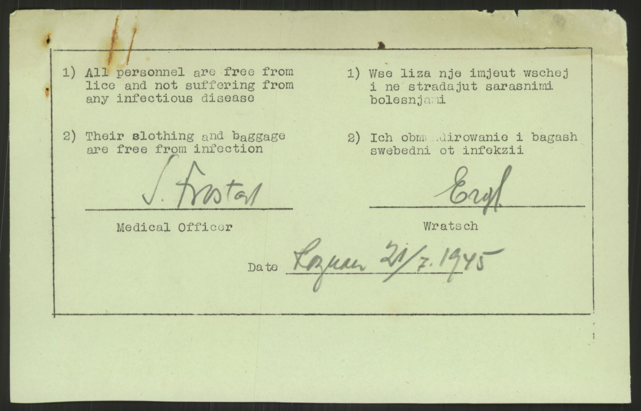 Flyktnings- og fangedirektoratet, Repatrieringskontoret, AV/RA-S-1681/D/Db/L0023: Displaced Persons (DPs) og sivile tyskere, 1945-1948, p. 3