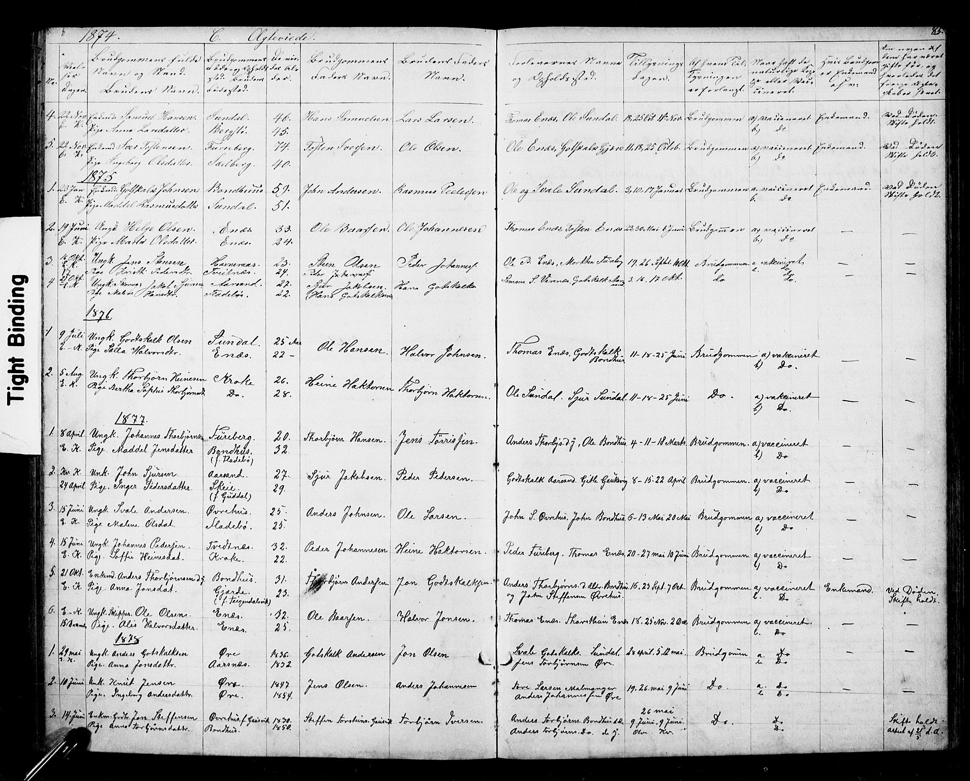 Kvinnherad sokneprestembete, SAB/A-76401/H/Hab: Parish register (copy) no. D 1, 1856-1905, p. 85