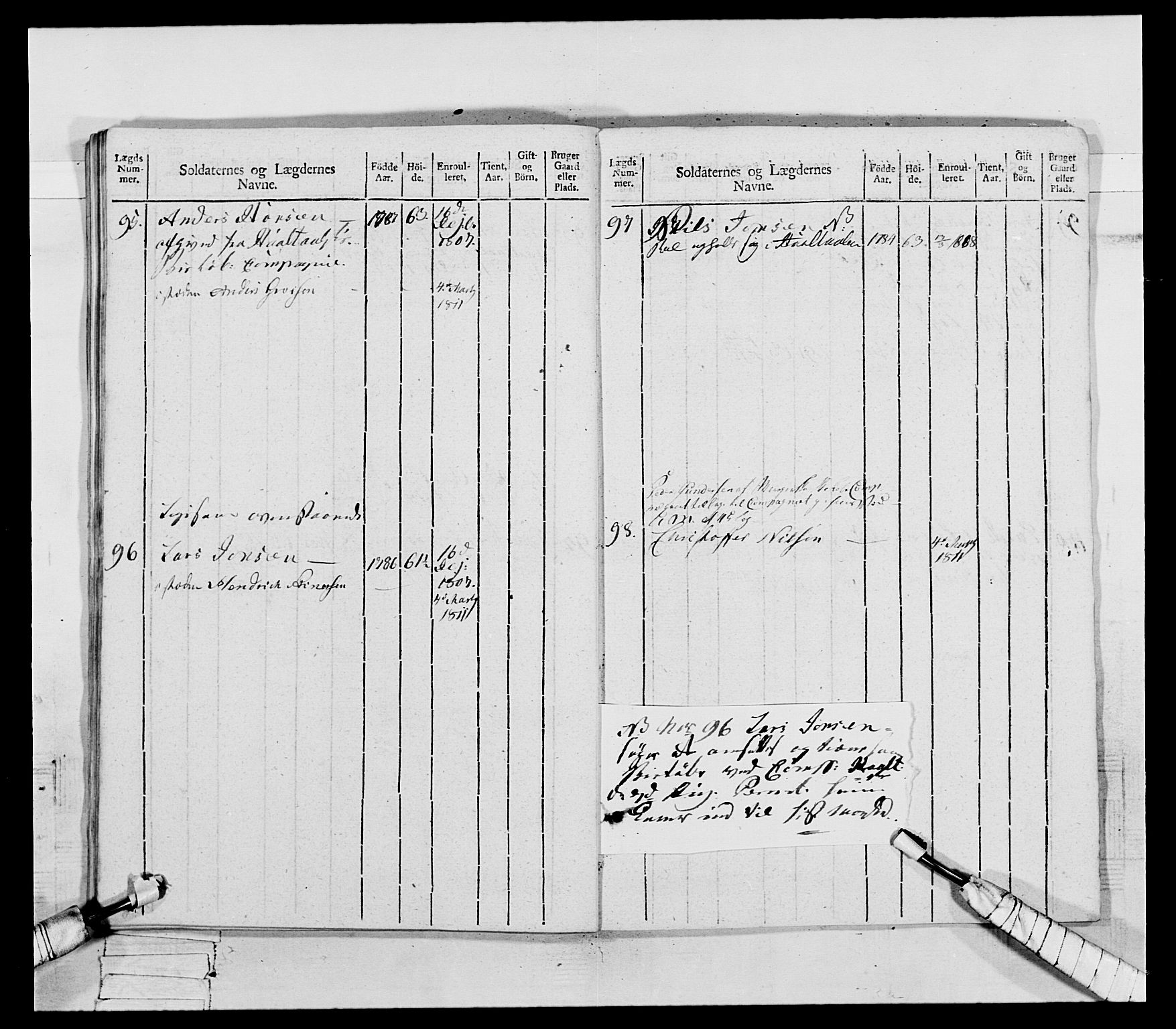 Generalitets- og kommissariatskollegiet, Det kongelige norske kommissariatskollegium, AV/RA-EA-5420/E/Eh/L0075b: 1. Trondheimske nasjonale infanteriregiment, 1807, p. 214