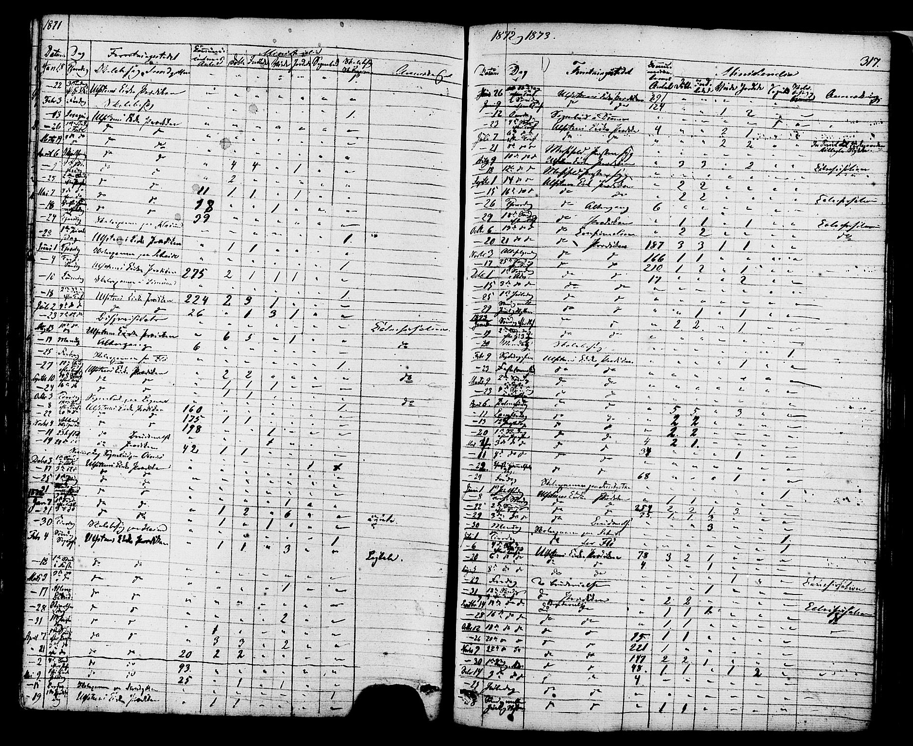 Ministerialprotokoller, klokkerbøker og fødselsregistre - Møre og Romsdal, AV/SAT-A-1454/509/L0105: Parish register (official) no. 509A03, 1848-1882, p. 317