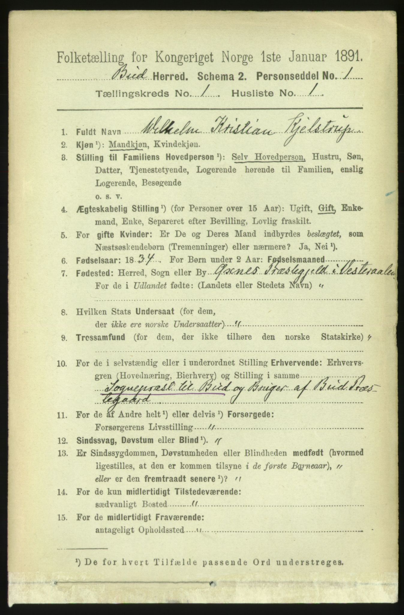 RA, 1891 census for 1549 Bud, 1891, p. 115