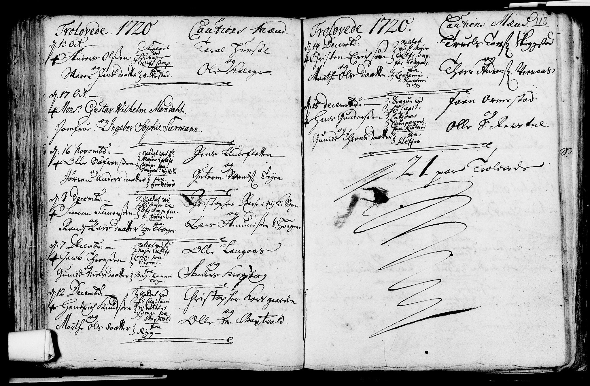 Våle kirkebøker, SAKO/A-334/F/Fa/L0002: Parish register (official) no. I 2, 1705-1732, p. 112
