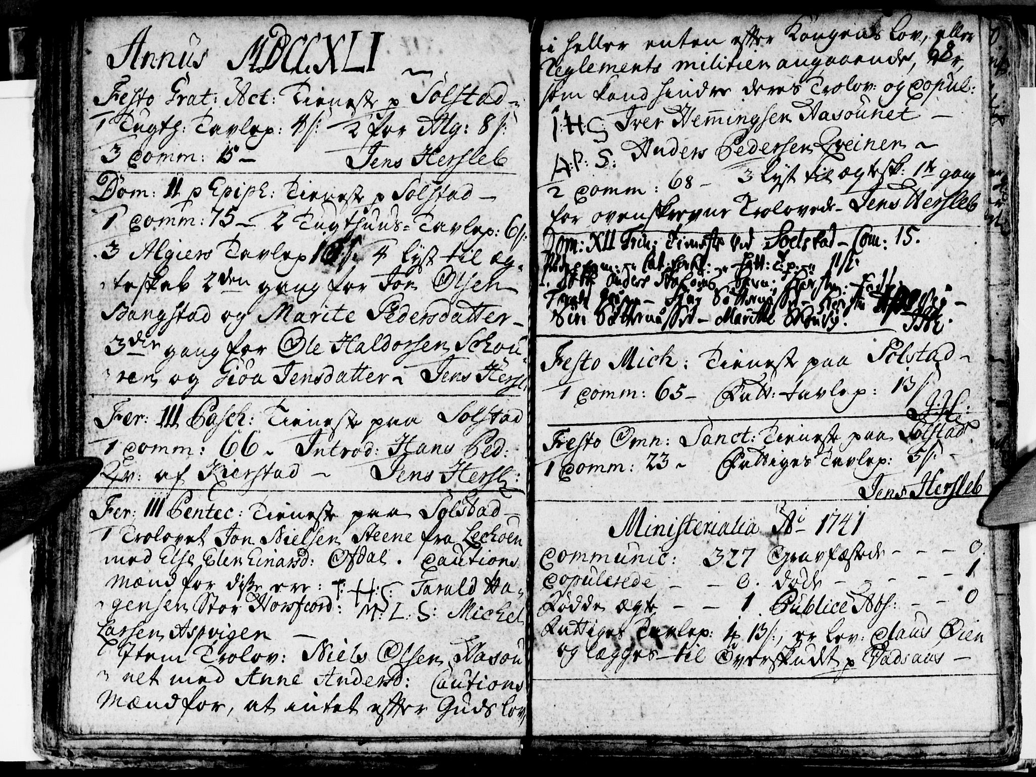Ministerialprotokoller, klokkerbøker og fødselsregistre - Nordland, SAT/A-1459/811/L0164: Parish register (official) no. 811A01, 1677-1762, p. 68
