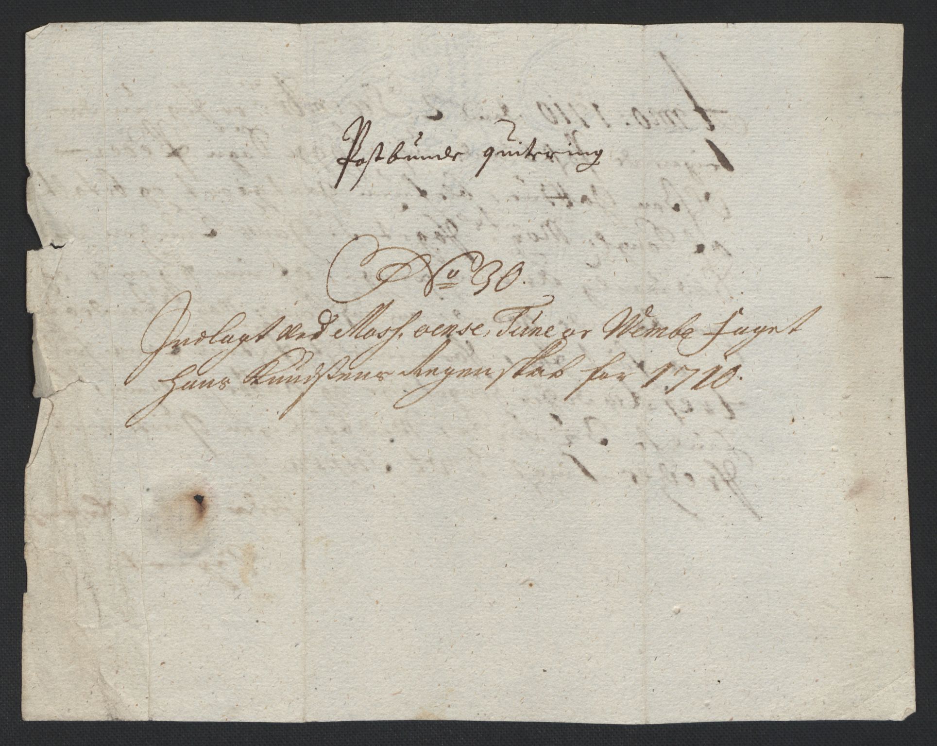 Rentekammeret inntil 1814, Reviderte regnskaper, Fogderegnskap, AV/RA-EA-4092/R04/L0135: Fogderegnskap Moss, Onsøy, Tune, Veme og Åbygge, 1709-1710, p. 422