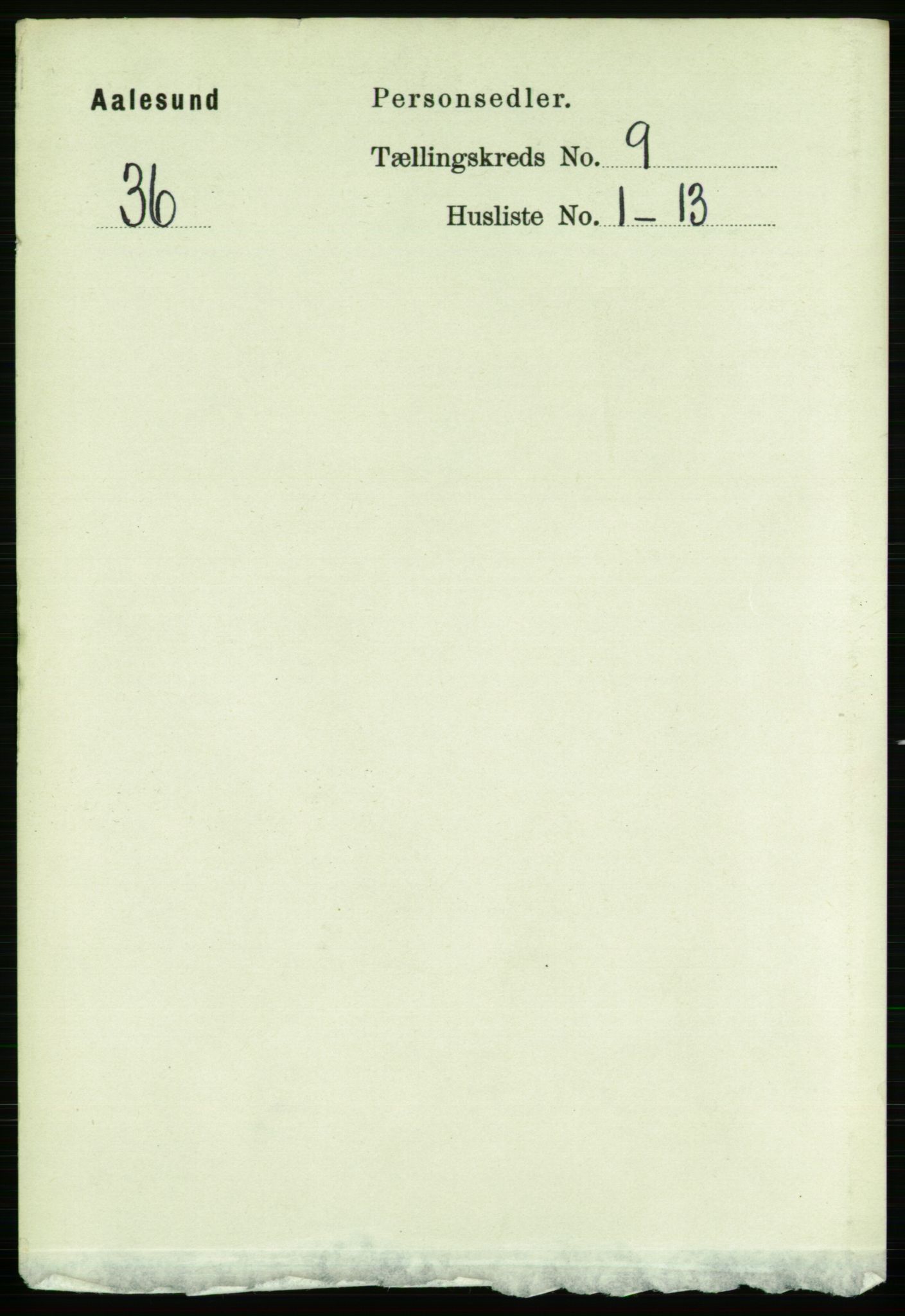 RA, 1891 census for 1501 Ålesund, 1891, p. 6274