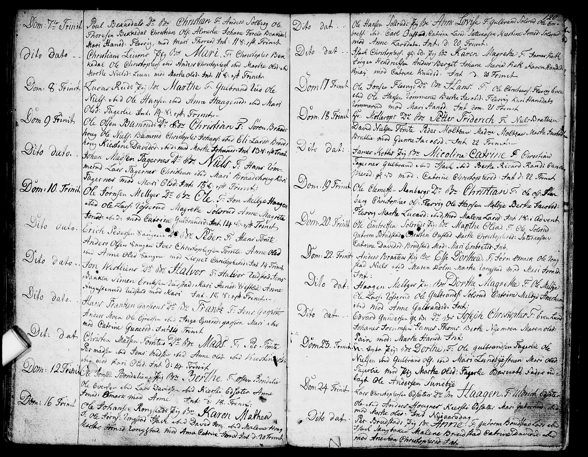 Hurdal prestekontor Kirkebøker, AV/SAO-A-10889/F/Fa/L0001: Parish register (official) no. I 1, 1777-1812, p. 120