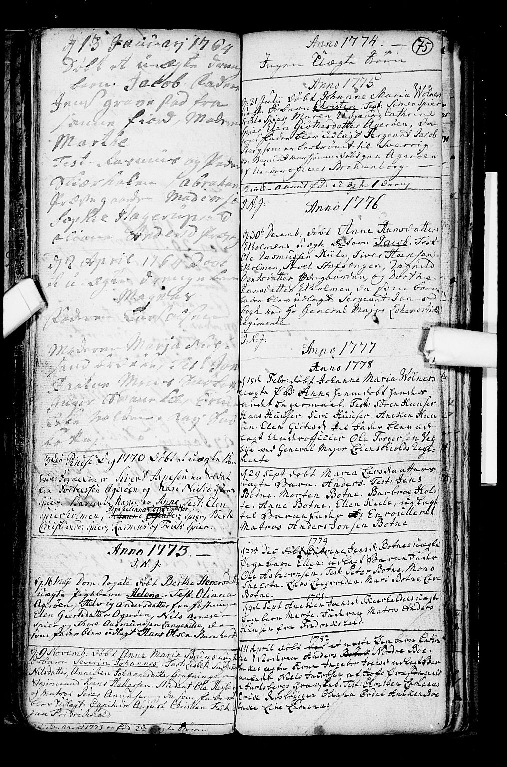 Hvaler prestekontor Kirkebøker, SAO/A-2001/F/Fa/L0003: Parish register (official) no. I 3, 1758-1796, p. 75