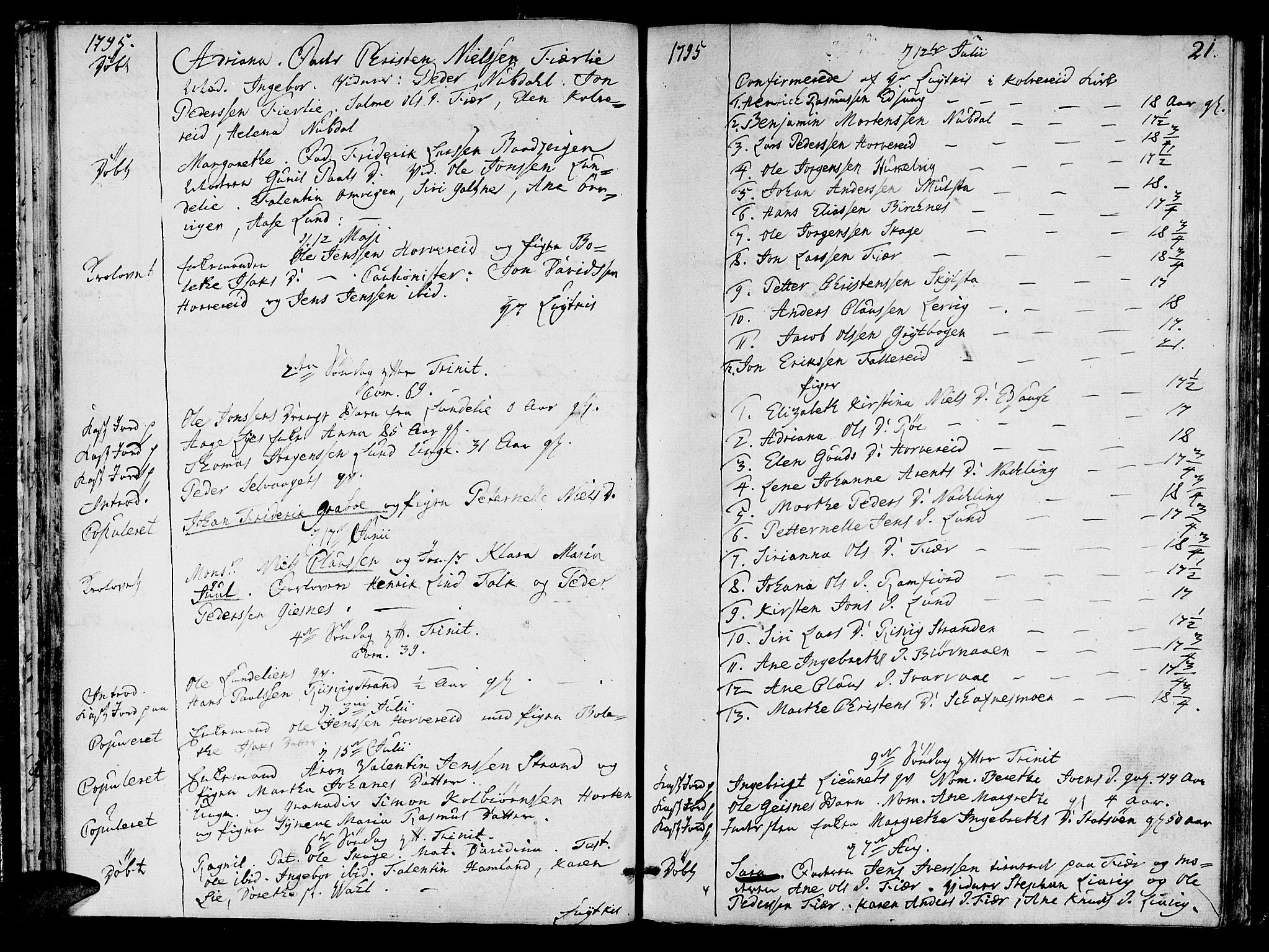Ministerialprotokoller, klokkerbøker og fødselsregistre - Nord-Trøndelag, SAT/A-1458/780/L0633: Parish register (official) no. 780A02 /1, 1787-1814, p. 21