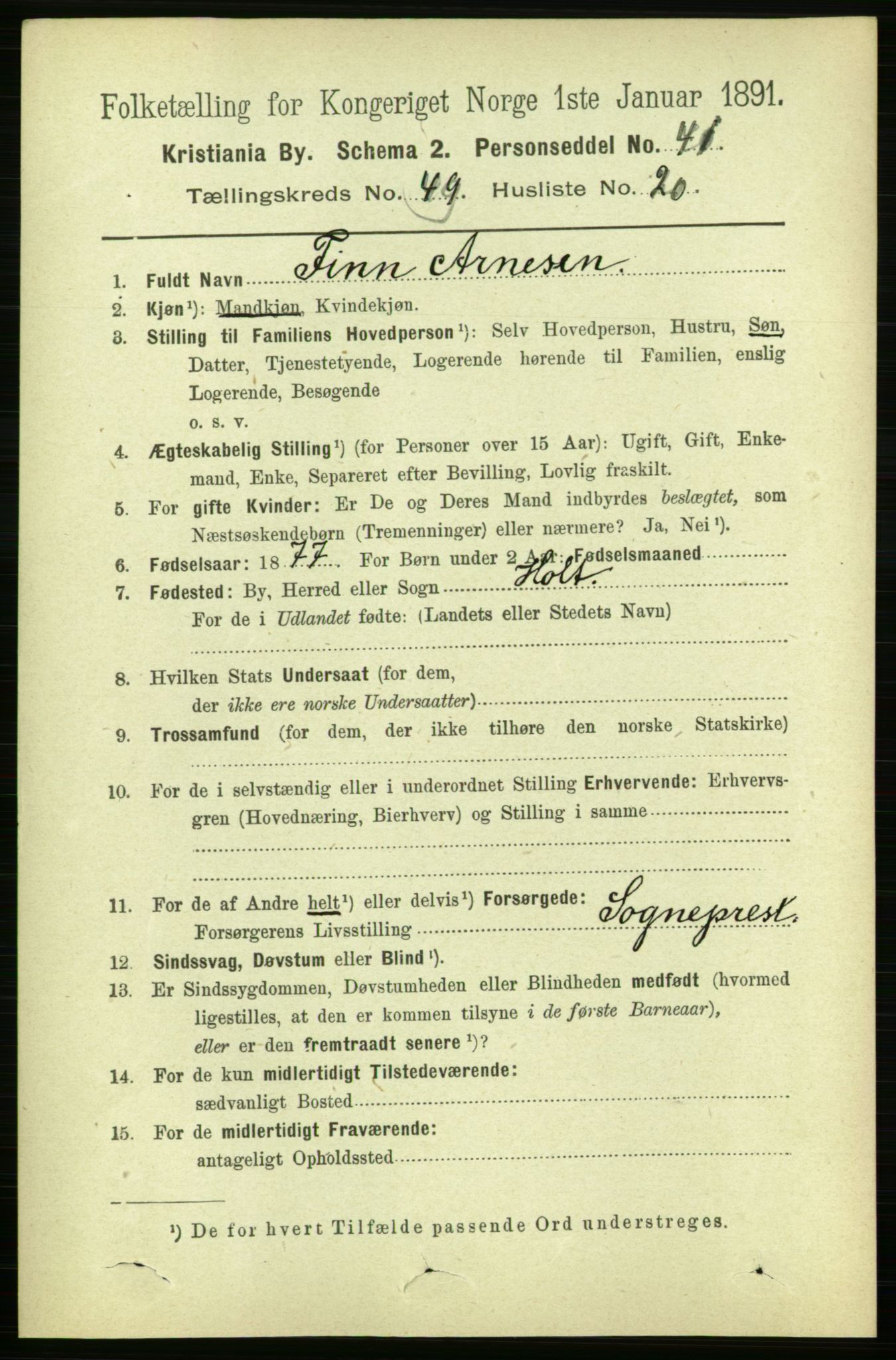RA, 1891 census for 0301 Kristiania, 1891, p. 28785