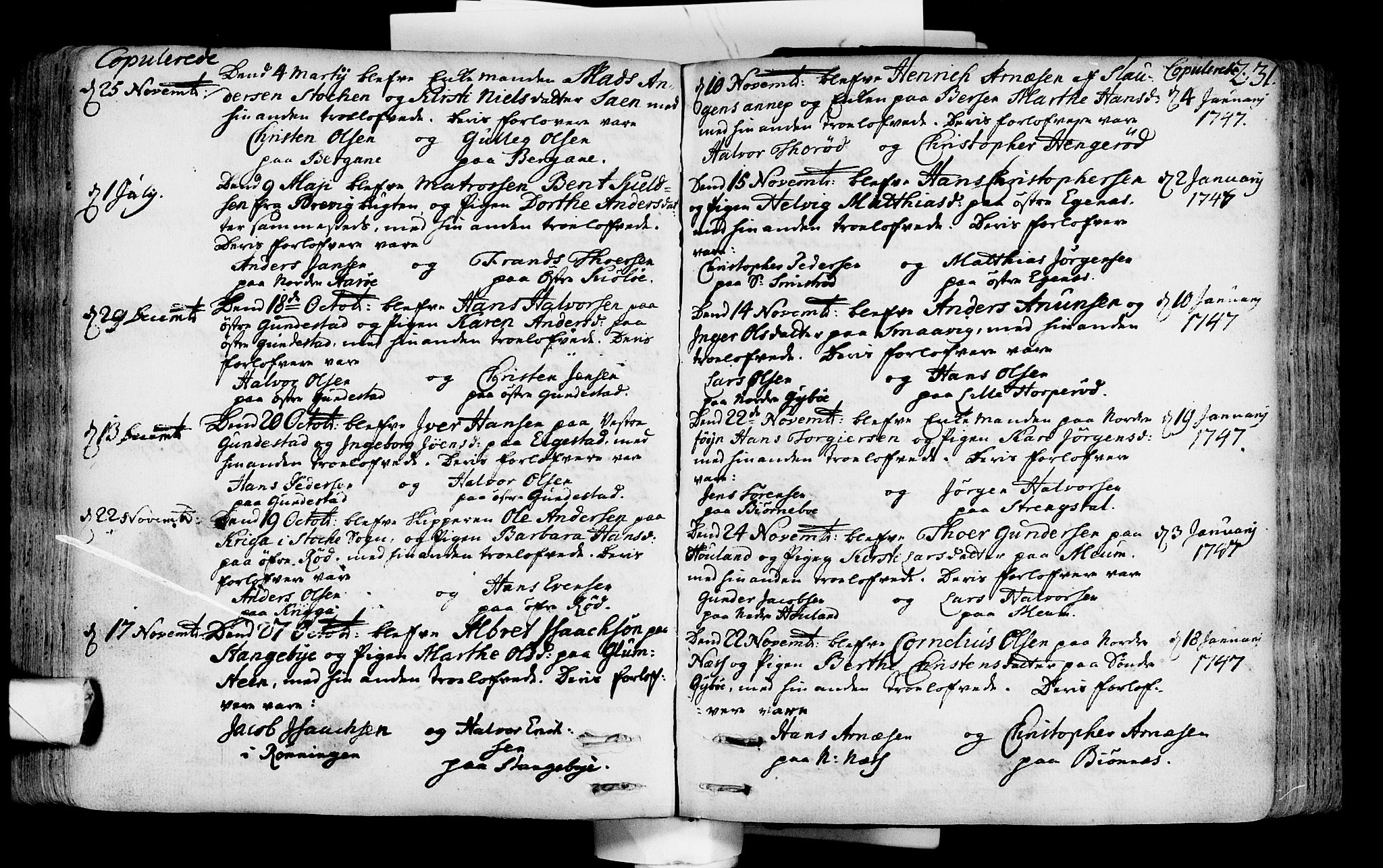 Nøtterøy kirkebøker, AV/SAKO-A-354/F/Fa/L0002: Parish register (official) no. I 2, 1738-1790, p. 231