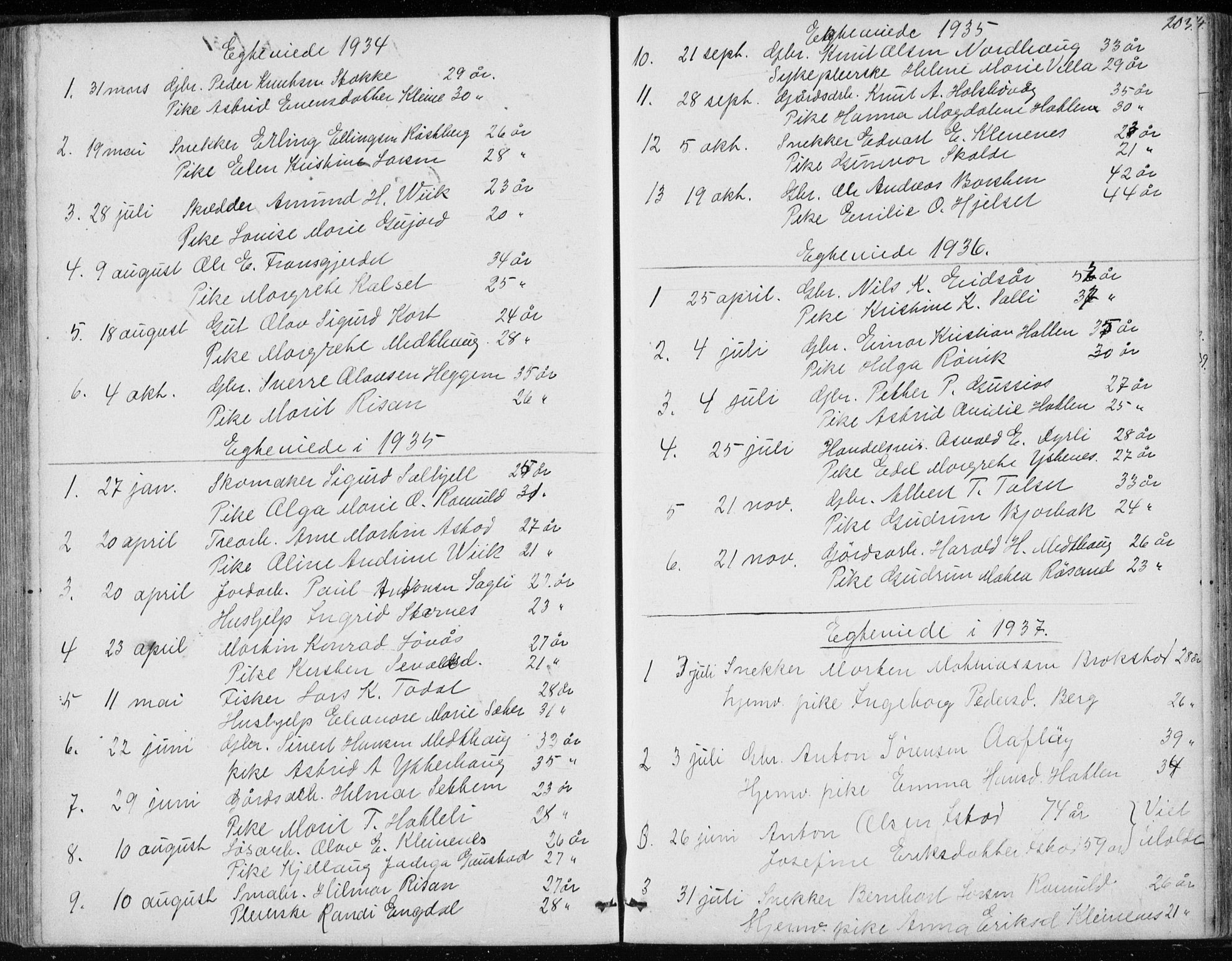 Ministerialprotokoller, klokkerbøker og fødselsregistre - Møre og Romsdal, SAT/A-1454/557/L0684: Parish register (copy) no. 557C02, 1863-1944, p. 203