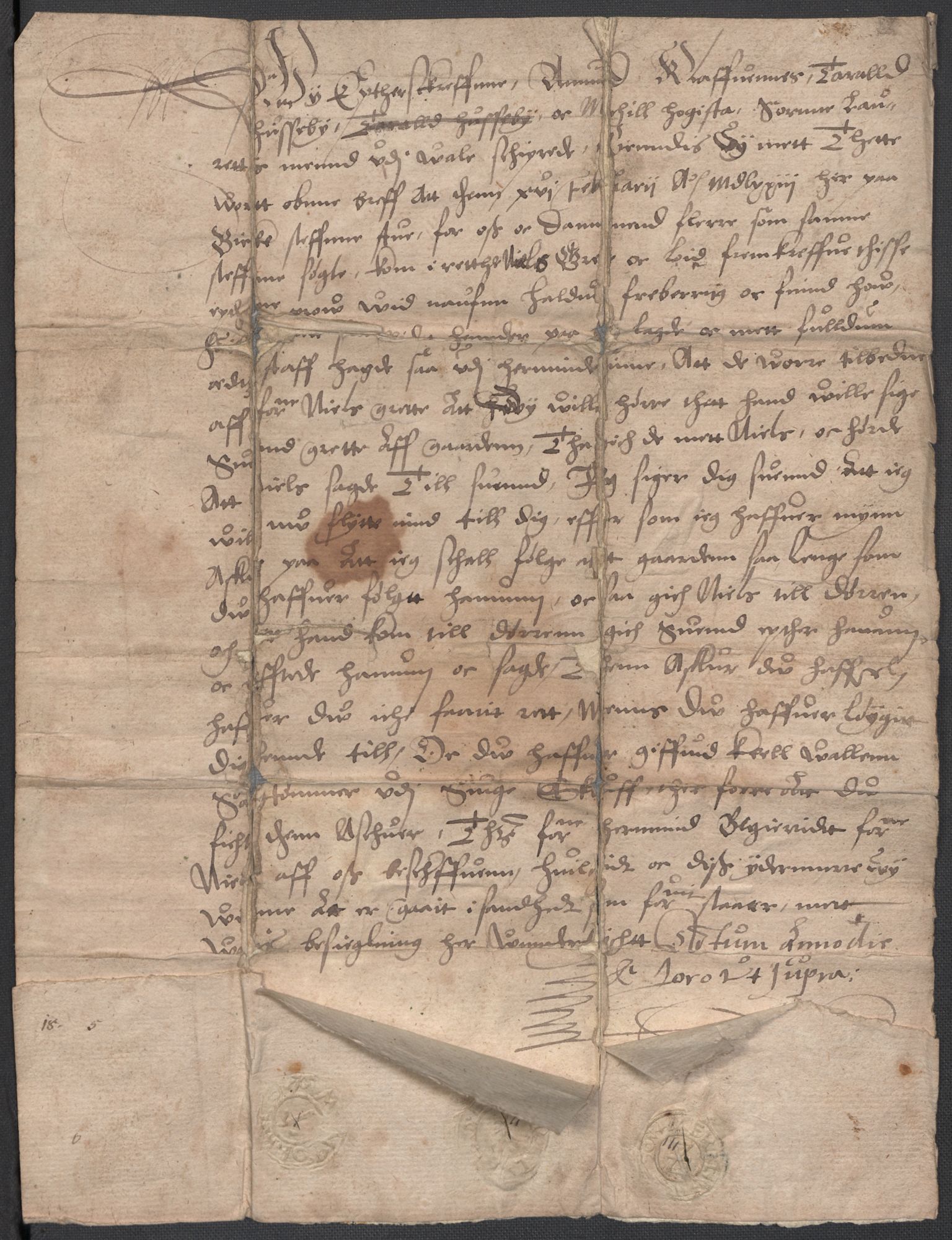 Riksarkivets diplomsamling, AV/RA-EA-5965/F02/L0076: Dokumenter, 1572-1573, p. 39