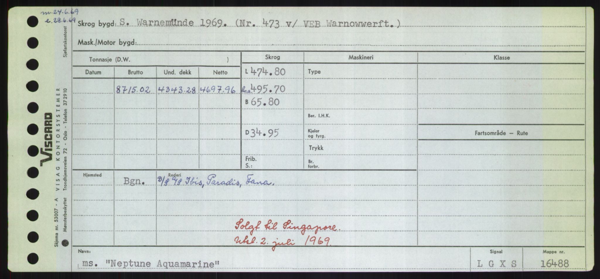 Sjøfartsdirektoratet med forløpere, Skipsmålingen, RA/S-1627/H/Hd/L0026: Fartøy, N-Norhol, p. 123