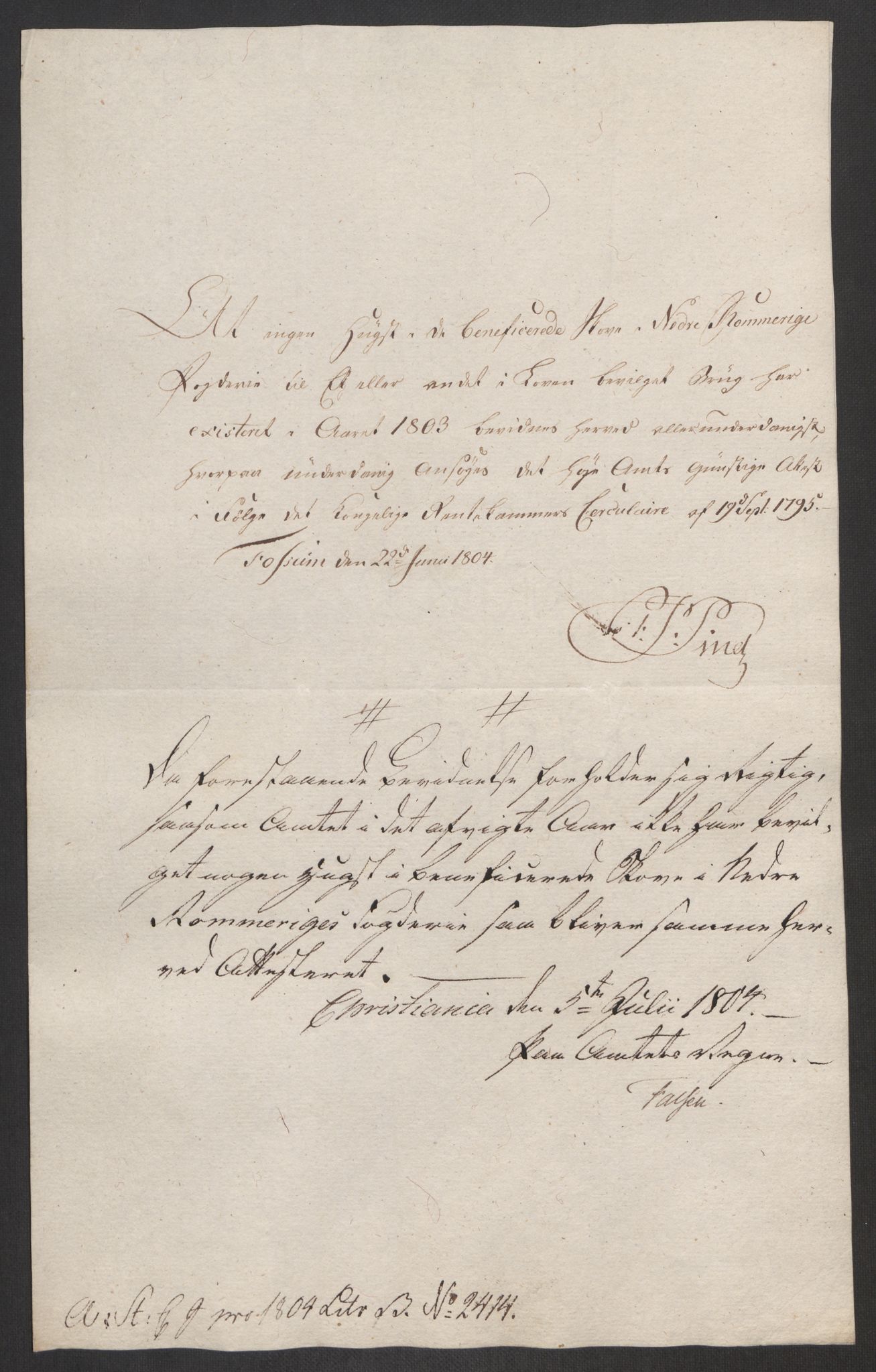 Rentekammeret inntil 1814, Reviderte regnskaper, Fogderegnskap, AV/RA-EA-4092/R11/L0679: Fogderegnskap Nedre Romerike, 1803, p. 229