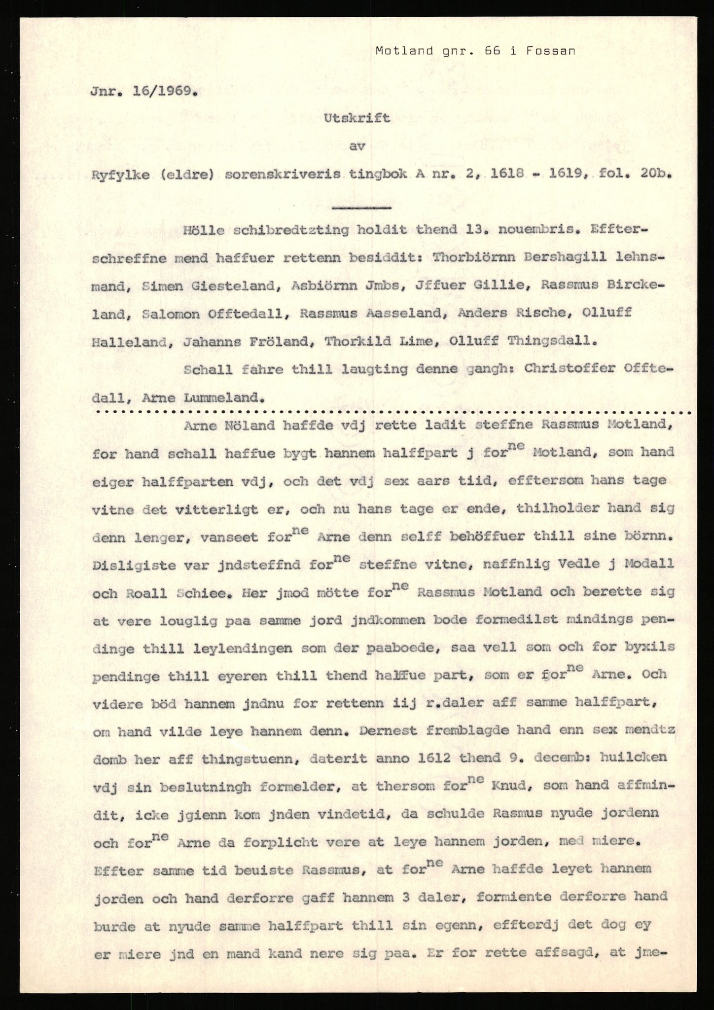 Statsarkivet i Stavanger, SAST/A-101971/03/Y/Yj/L0059: Avskrifter sortert etter gårdsnavn: Mo - Musland, 1750-1930, p. 385