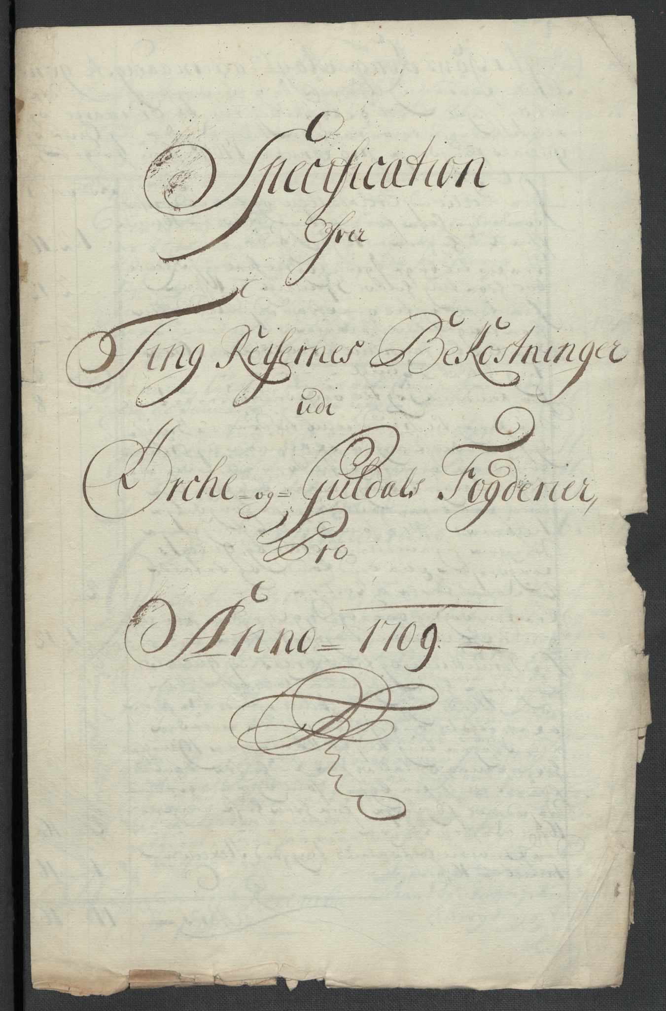 Rentekammeret inntil 1814, Reviderte regnskaper, Fogderegnskap, RA/EA-4092/R60/L3959: Fogderegnskap Orkdal og Gauldal, 1709, p. 405