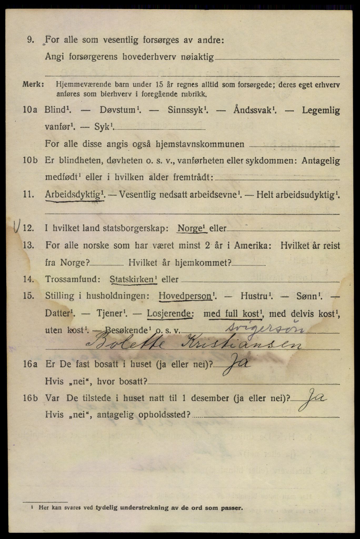 SAO, 1920 census for Kristiania, 1920, p. 453226