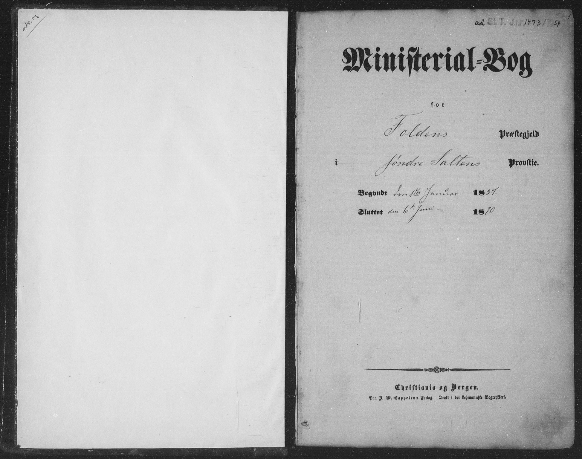 Ministerialprotokoller, klokkerbøker og fødselsregistre - Nordland, AV/SAT-A-1459/853/L0770: Parish register (official) no. 853A09, 1857-1870, p. 1