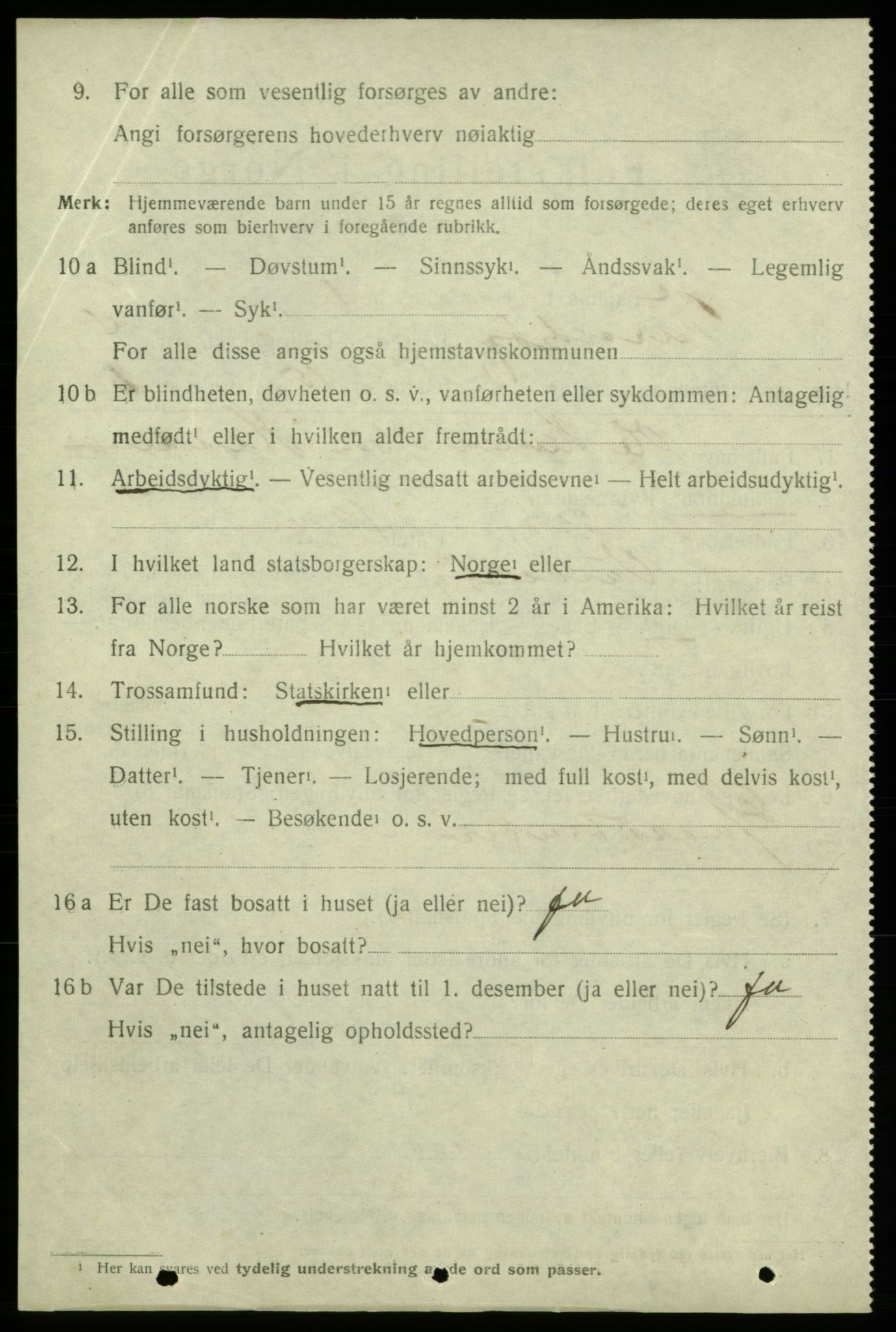 SAB, 1920 census for Varaldsøy, 1920, p. 1380