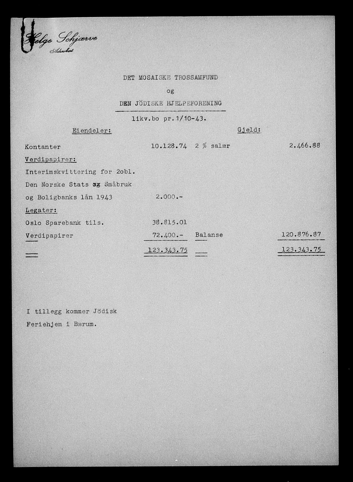 Justisdepartementet, Tilbakeføringskontoret for inndratte formuer, AV/RA-S-1564/H/Hc/Hcc/L0930: --, 1945-1947, p. 104