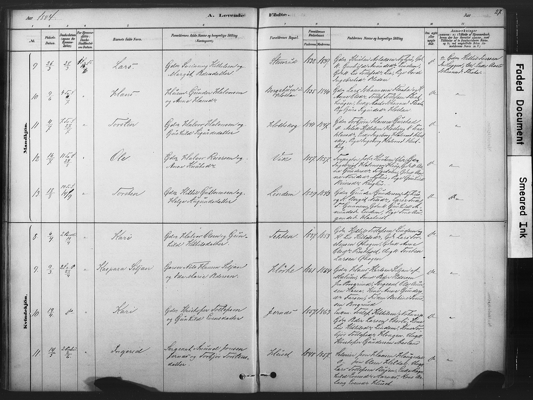 Sauherad kirkebøker, AV/SAKO-A-298/F/Fb/L0002: Parish register (official) no. II 2, 1878-1901, p. 27