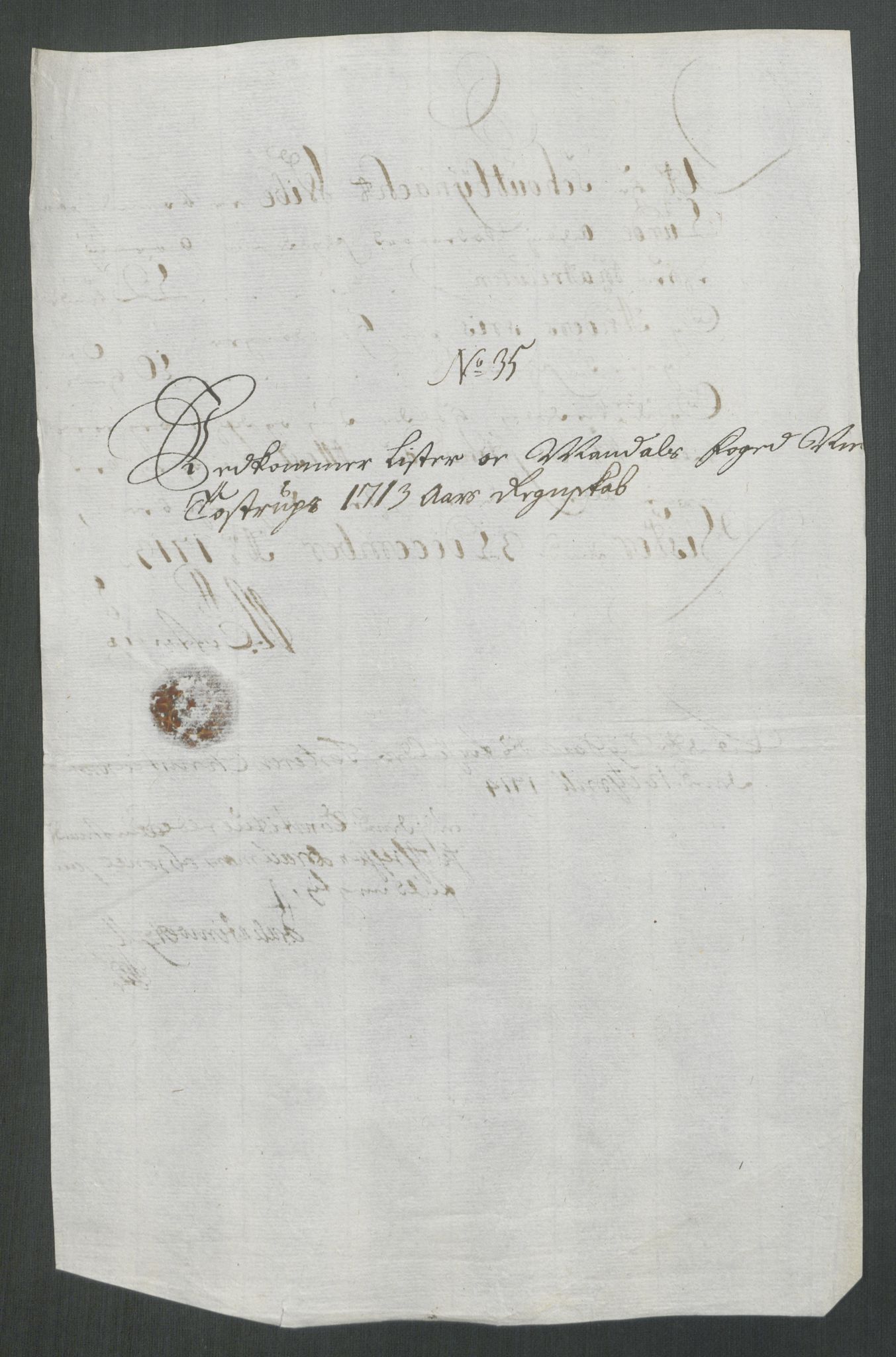 Rentekammeret inntil 1814, Reviderte regnskaper, Fogderegnskap, RA/EA-4092/R43/L2556: Fogderegnskap Lista og Mandal, 1713, p. 471