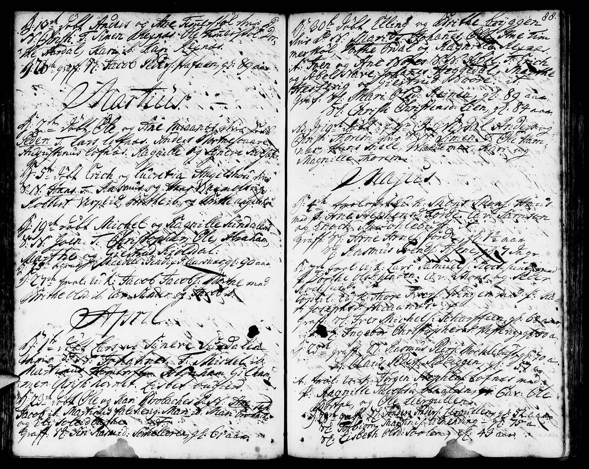 Davik sokneprestembete, AV/SAB-A-79701/H/Haa/Haaa/L0002: Parish register (official) no. A 2, 1742-1816, p. 88