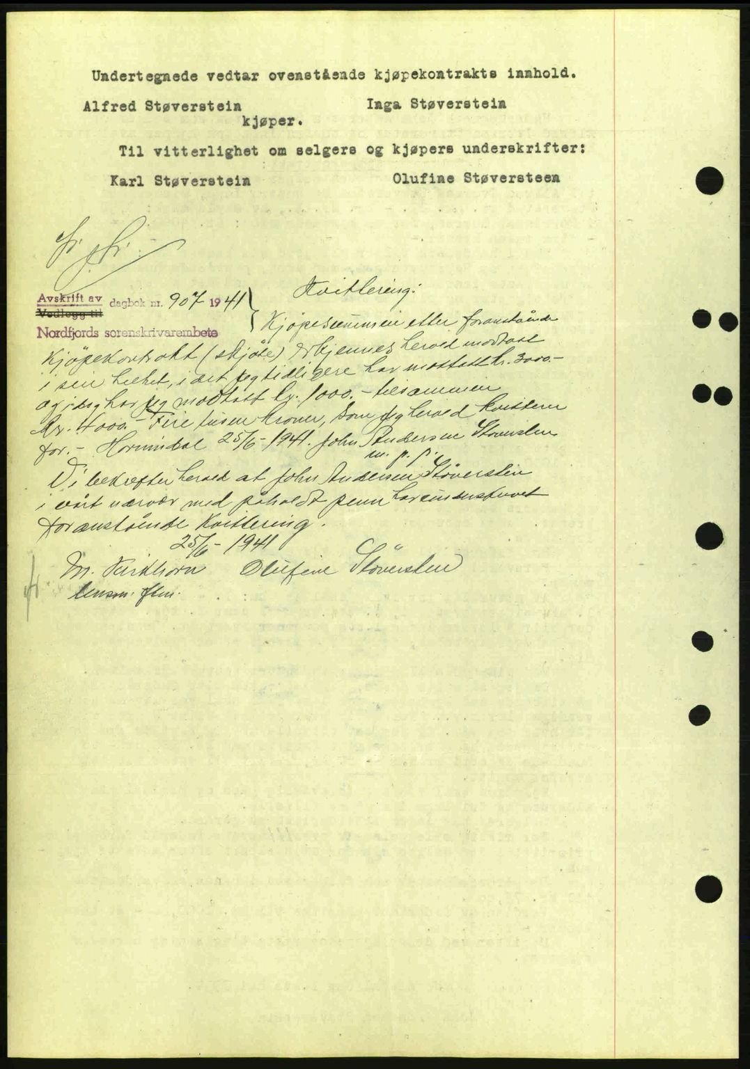 Nordfjord sorenskriveri, AV/SAB-A-2801/02/02b/02bj/L0001: Mortgage book no. A1, 1936-1937, Diary no: : 1225/1936