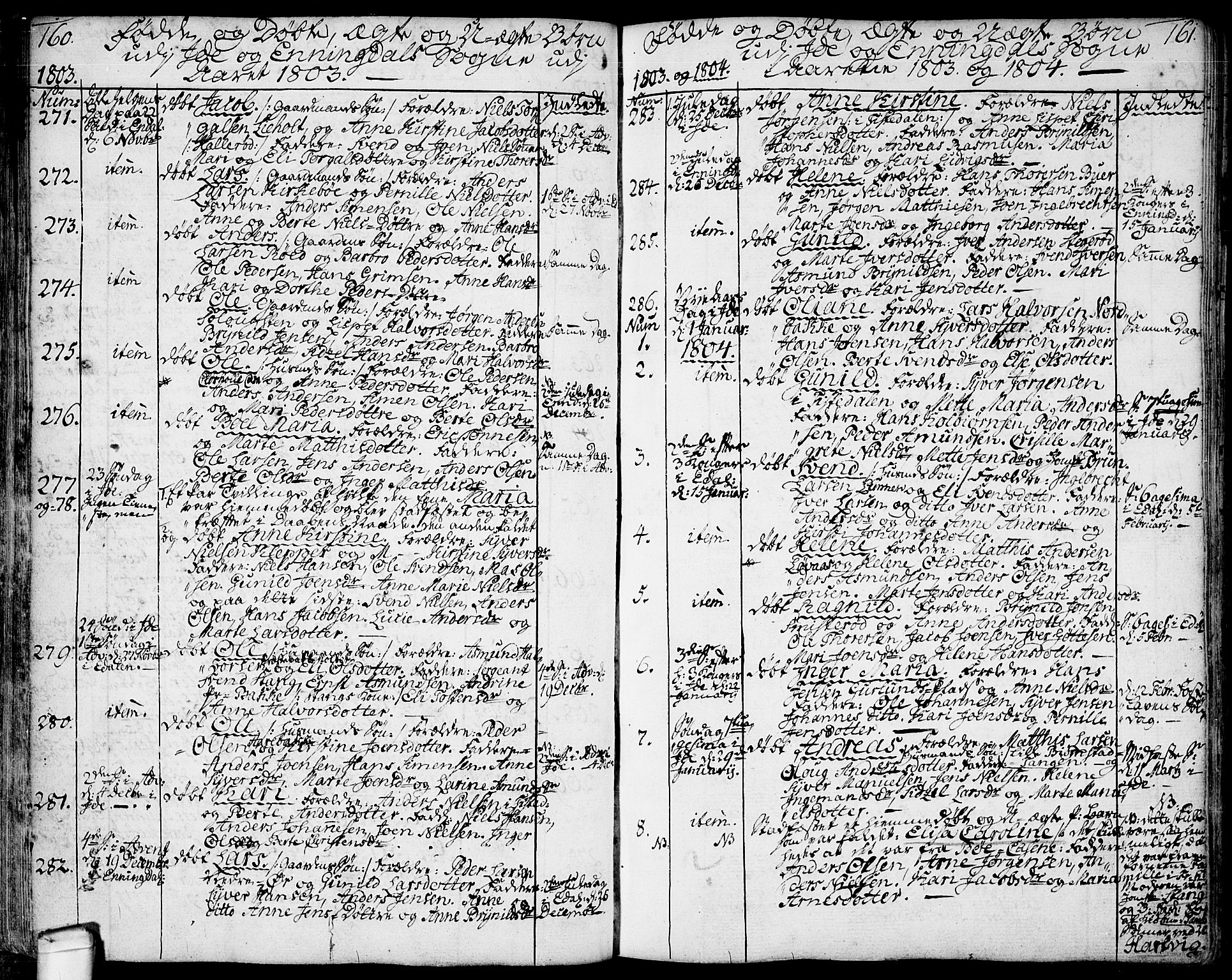 Idd prestekontor Kirkebøker, AV/SAO-A-10911/F/Fc/L0001: Parish register (official) no. III 1, 1770-1814, p. 160-161