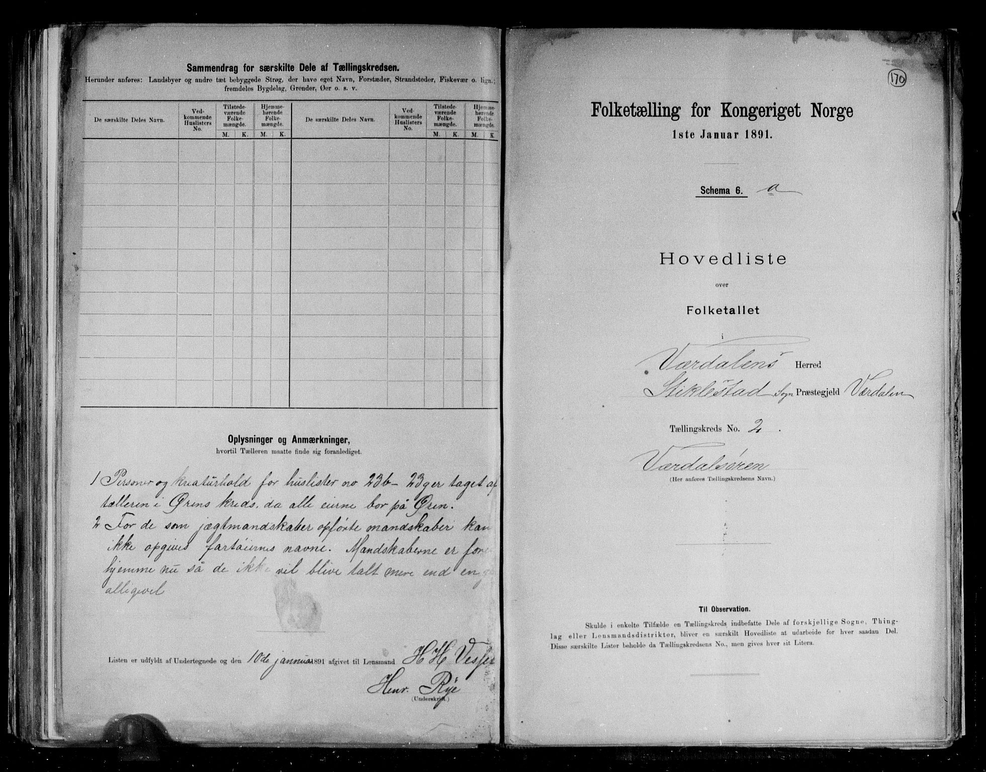 RA, 1891 census for 1721 Verdal, 1891, p. 7