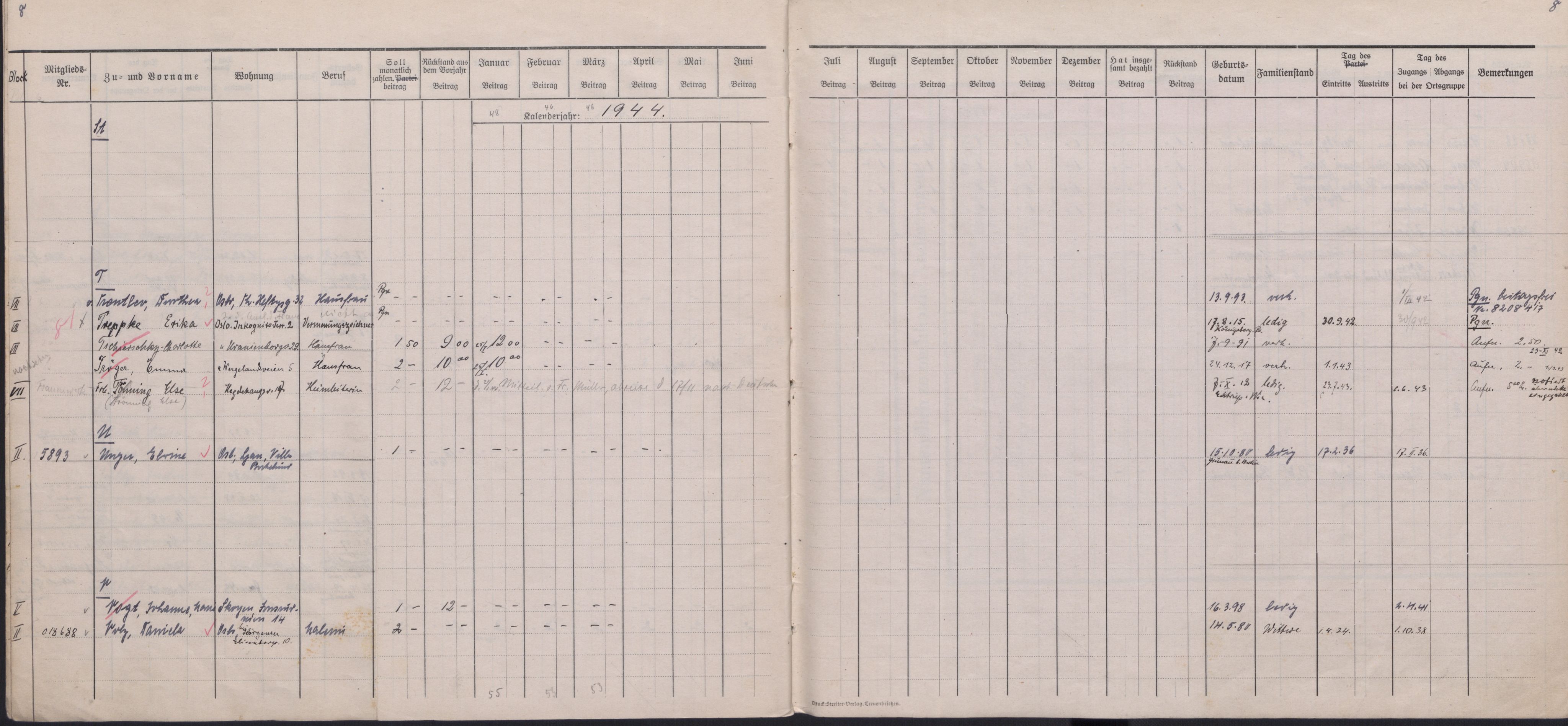 Forsvarets Overkommando. 2 kontor. Arkiv 11.4. Spredte tyske arkivsaker, AV/RA-RAFA-7031/D/Dar/Darb/L0016: Reichskommissariat - NSDAP in Norwegen, 1941-1944, p. 18