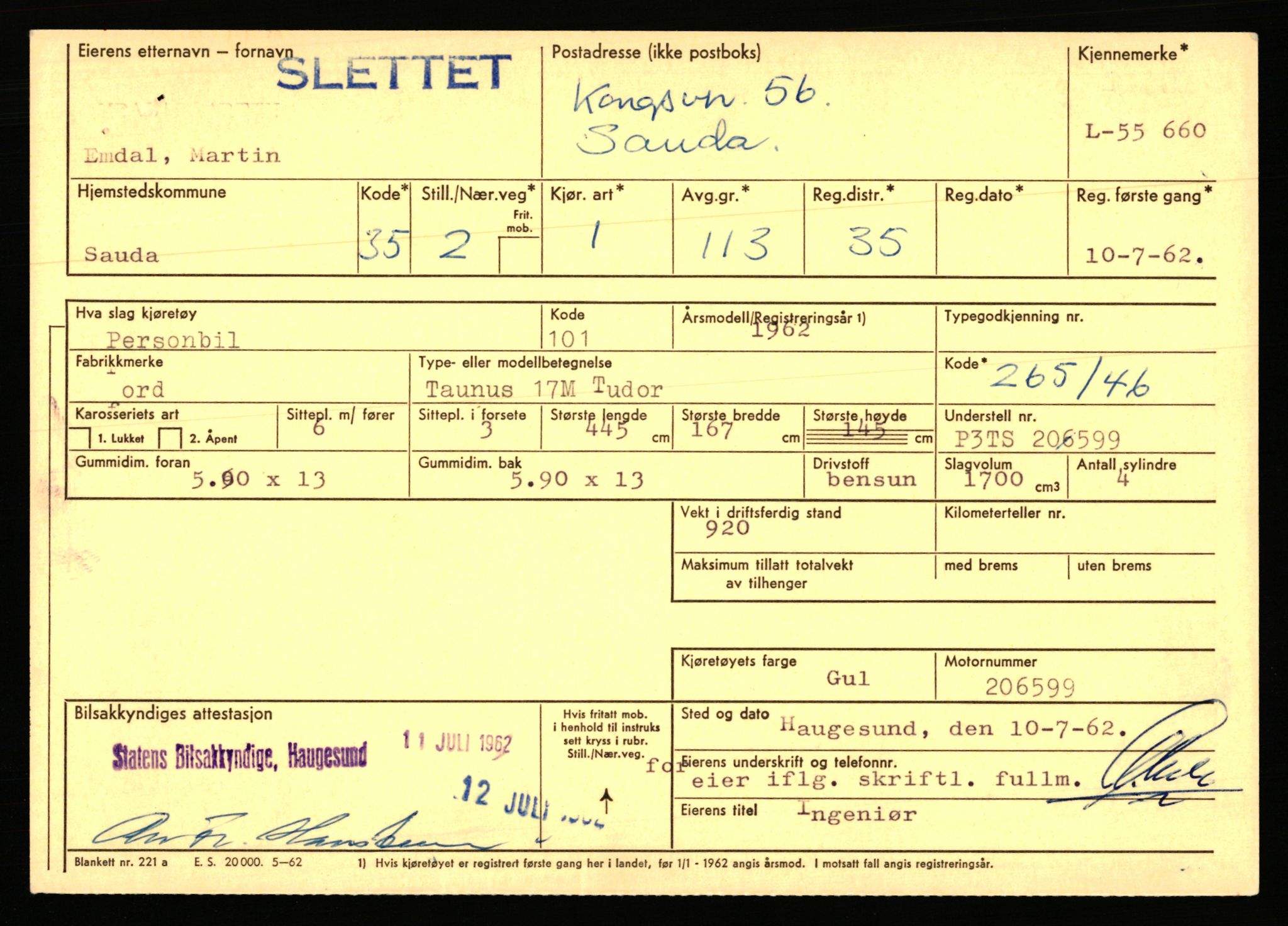 Stavanger trafikkstasjon, AV/SAST-A-101942/0/F/L0054: L-54200 - L-55699, 1930-1971, p. 2741