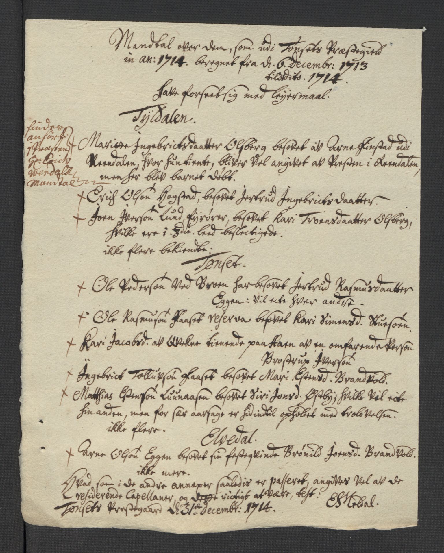 Rentekammeret inntil 1814, Reviderte regnskaper, Fogderegnskap, AV/RA-EA-4092/R13/L0852: Fogderegnskap Solør, Odal og Østerdal, 1714, p. 208