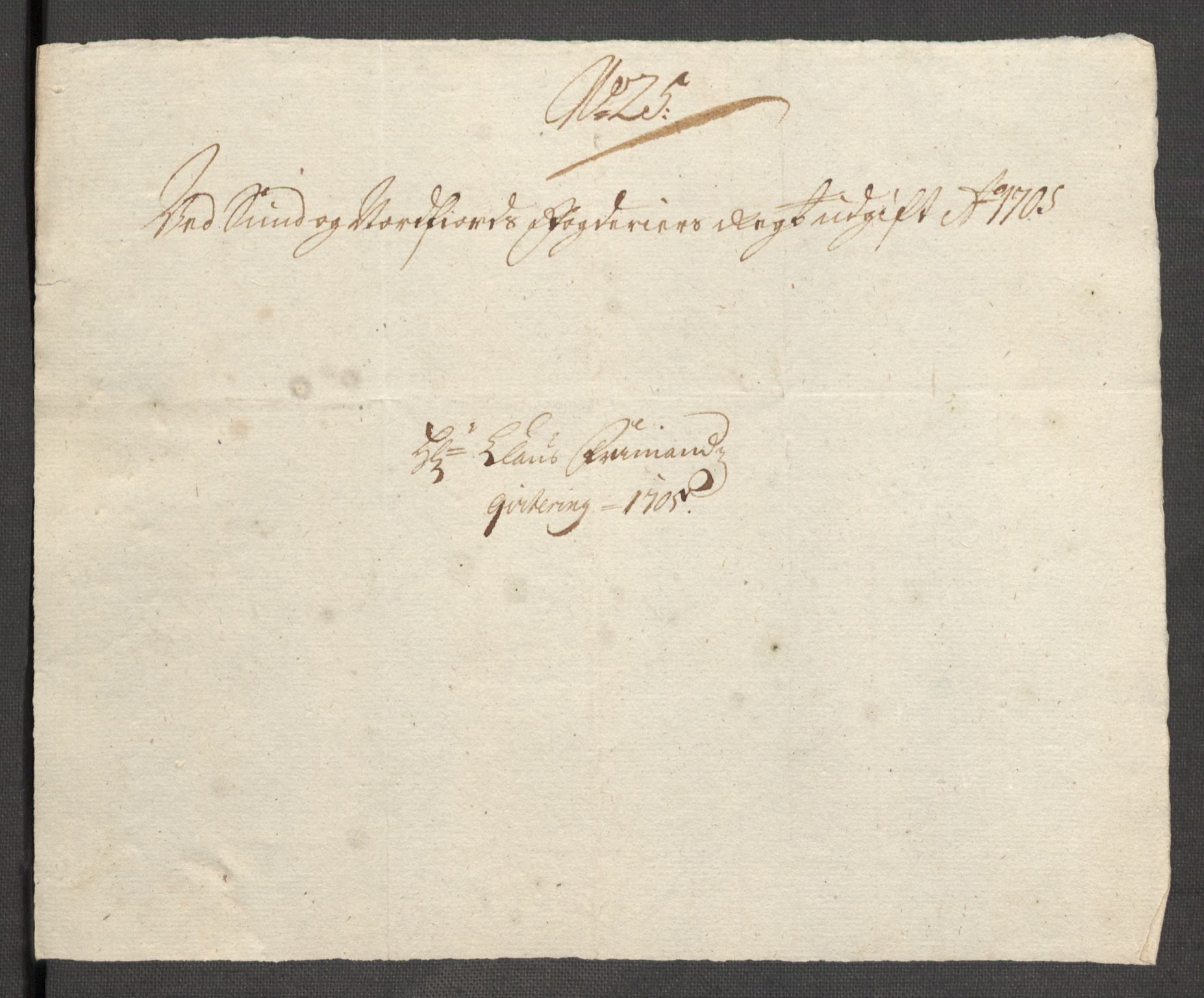 Rentekammeret inntil 1814, Reviderte regnskaper, Fogderegnskap, AV/RA-EA-4092/R53/L3429: Fogderegnskap Sunn- og Nordfjord, 1705, p. 252