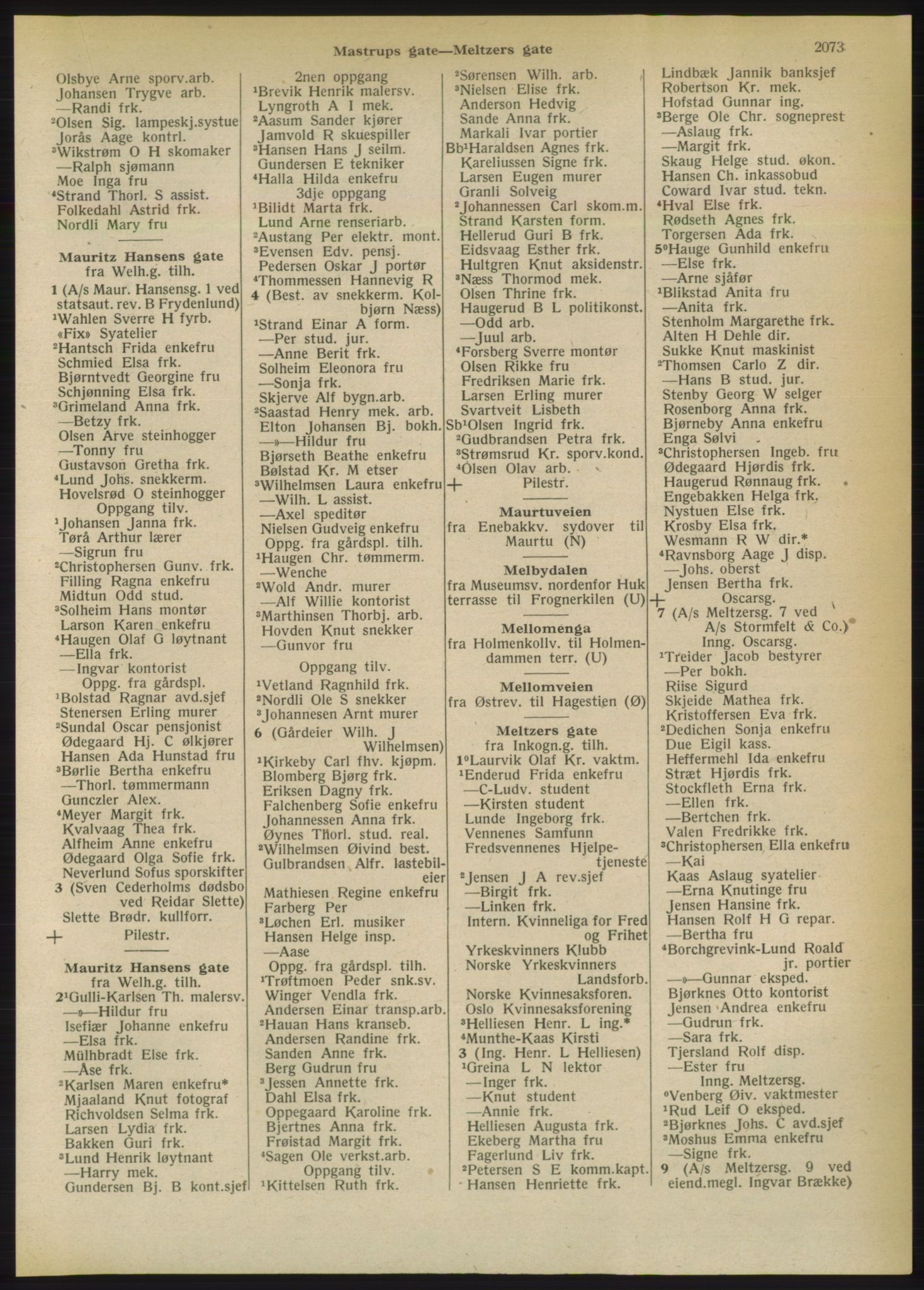 Kristiania/Oslo adressebok, PUBL/-, 1950, p. 2073