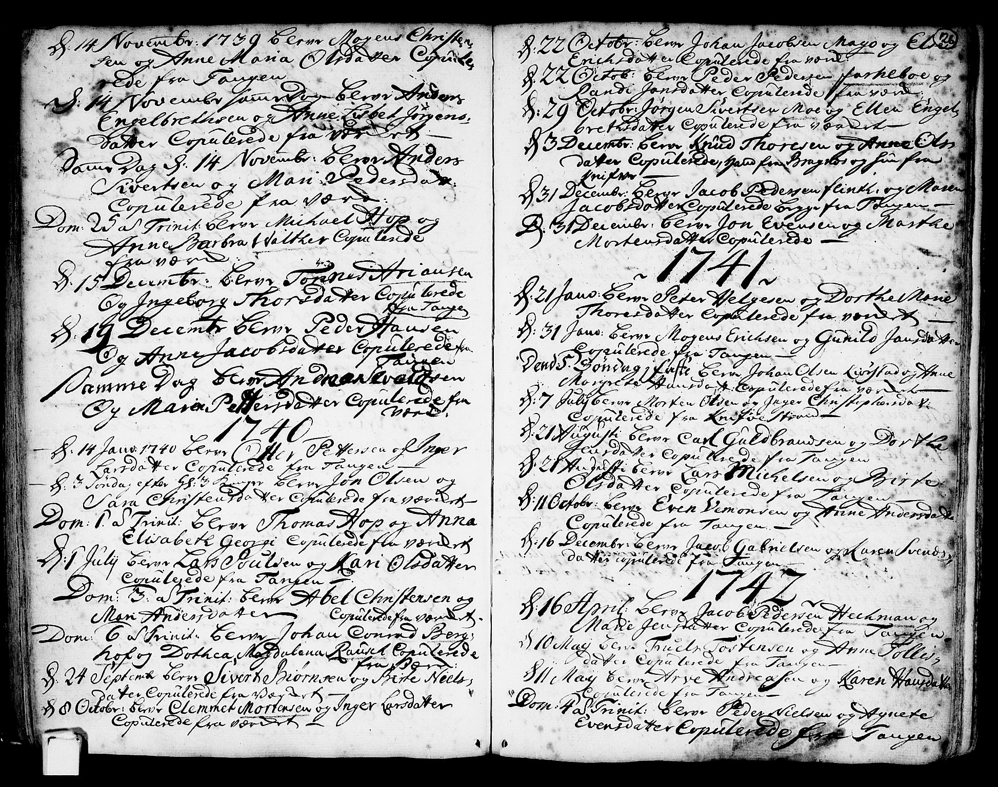 Strømsø kirkebøker, AV/SAKO-A-246/F/Fb/L0002: Parish register (official) no. II 2, 1739-1814, p. 126