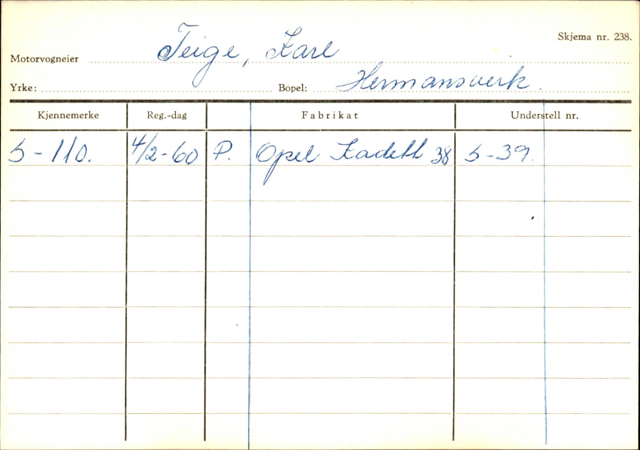 Statens vegvesen, Sogn og Fjordane vegkontor, SAB/A-5301/4/F/L0126: Eigarregister Fjaler M-Å. Leikanger A-Å, 1945-1975, p. 2315